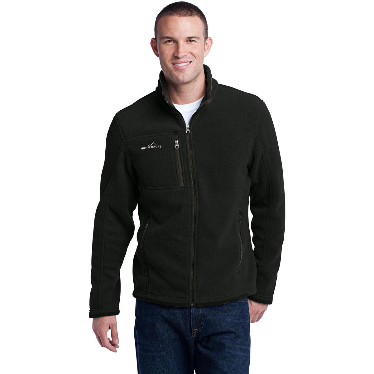 no-logo Eddie Bauer Full-Zip Fleece Jacket-Regular-Eddie Bauer-Thread Logic