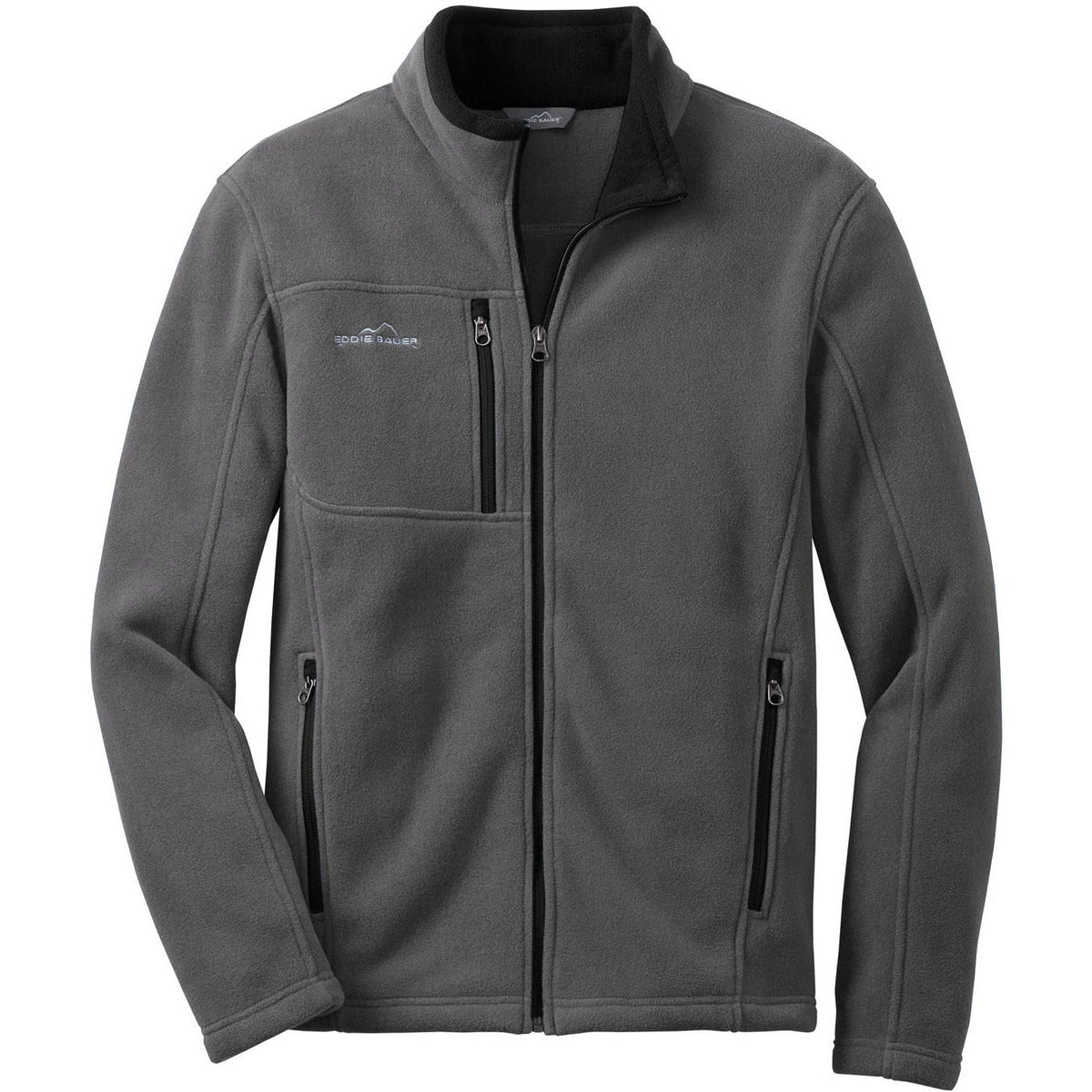 no-logo Eddie Bauer Full-Zip Fleece Jacket-Regular-Eddie Bauer-Grey Steel-S-Thread Logic