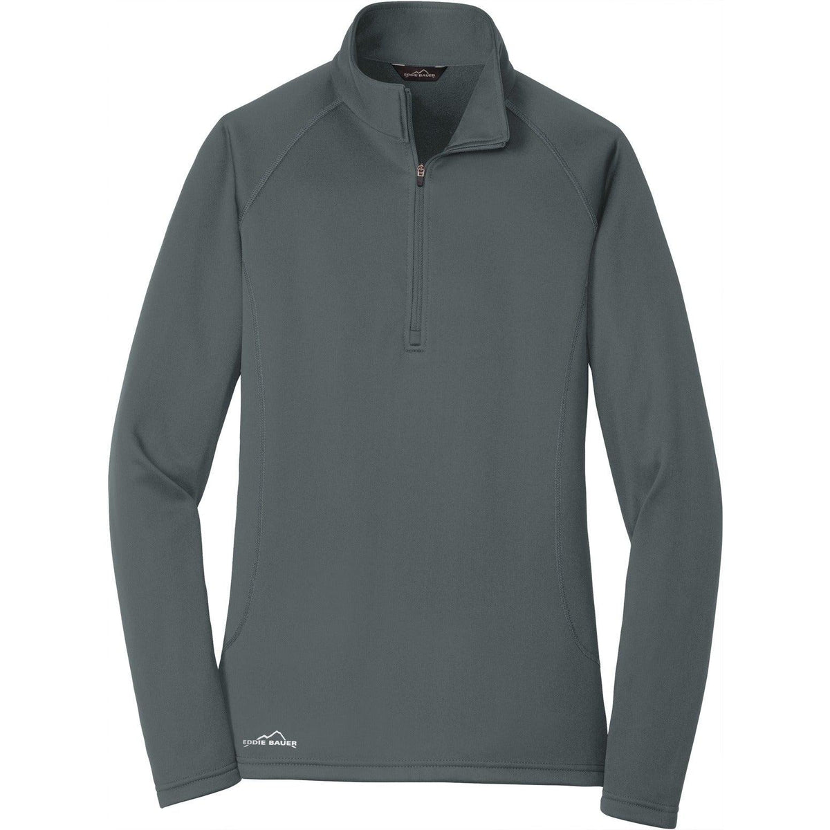 no-logo Eddie Bauer Women's 1/2-Zip Base Layer Fleece-Quarter Zips-Eddie Bauer-Iron Gate-XS-Thread Logic