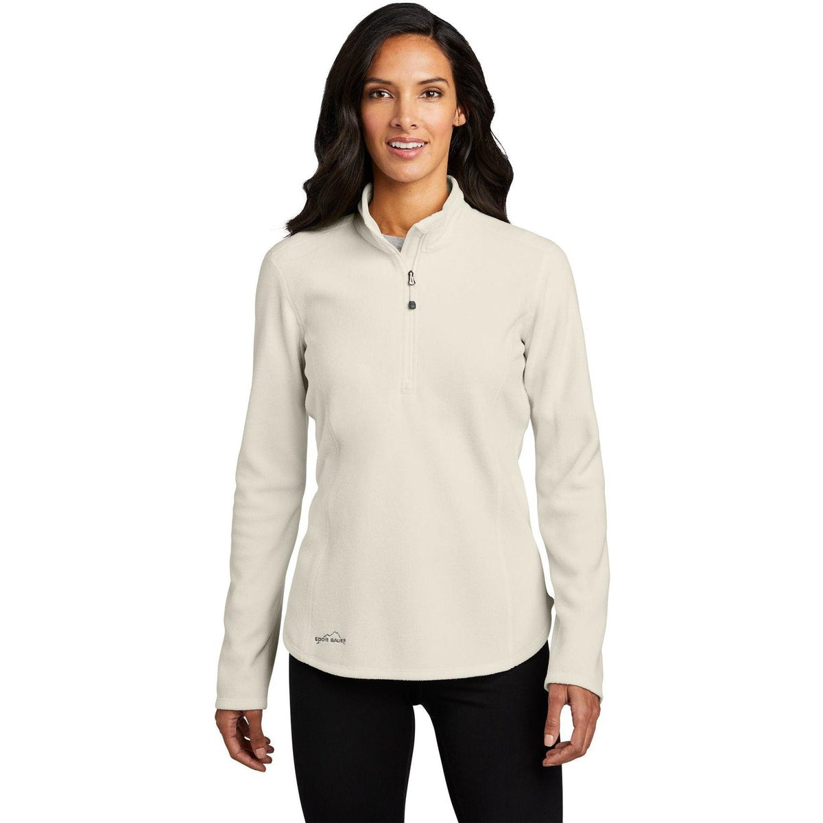 no-logo Eddie Bauer Ladies 1/2-Zip Microfleece Jacket-Regular-Eddie Bauer-Thread Logic