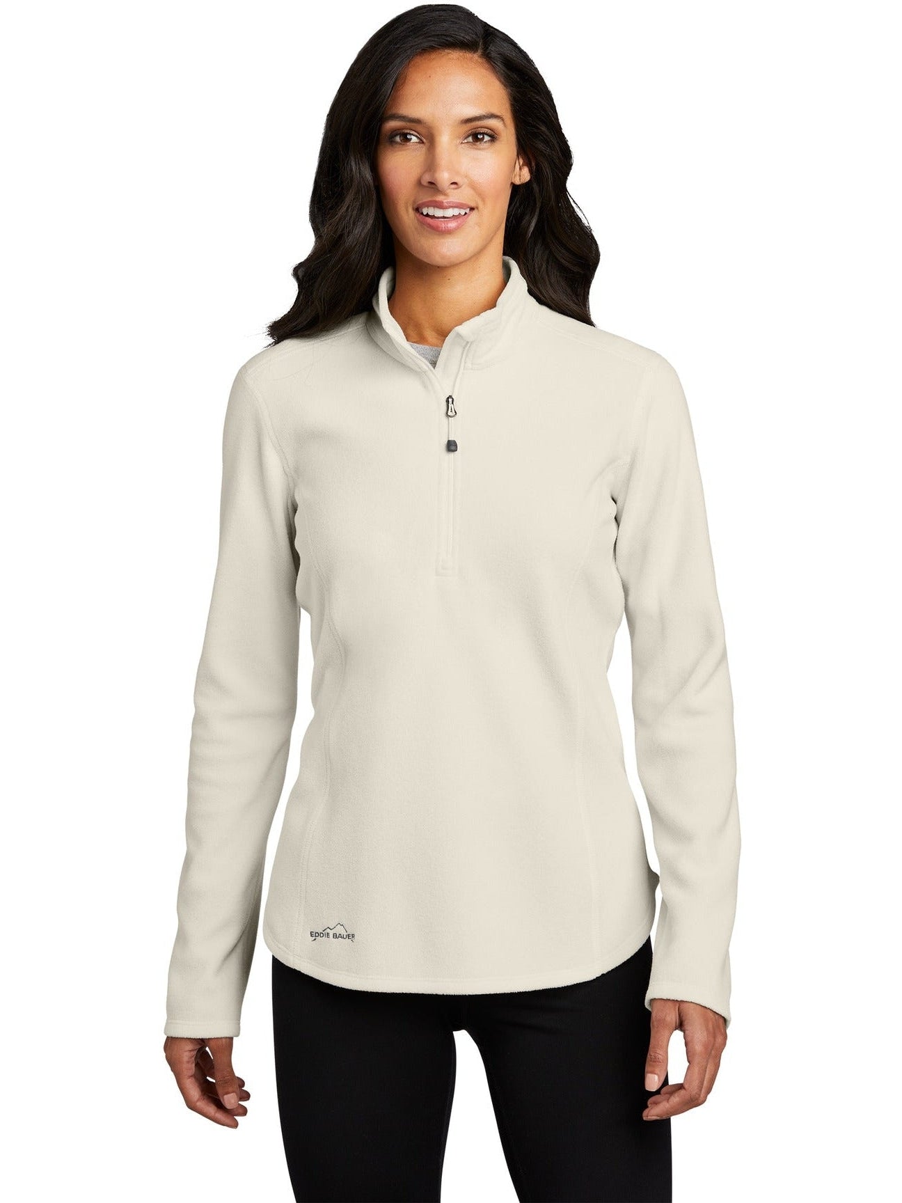 no-logo Eddie Bauer Ladies 1/2-Zip Microfleece Jacket-Regular-Eddie Bauer-Thread Logic