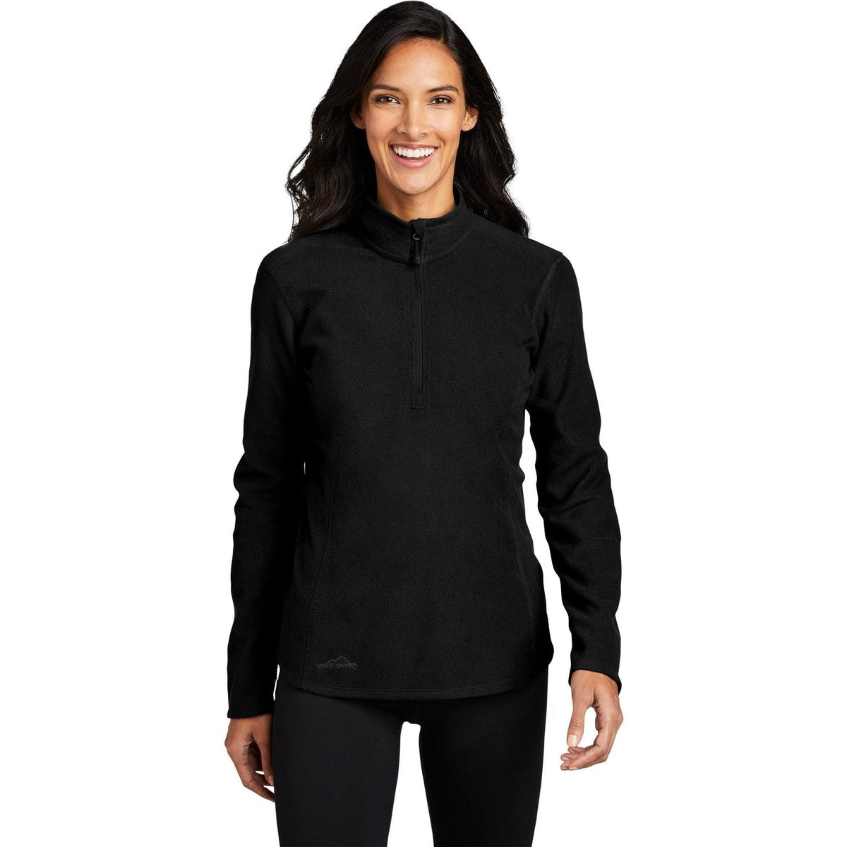no-logo Eddie Bauer Ladies 1/2-Zip Microfleece Jacket-Regular-Eddie Bauer-Thread Logic