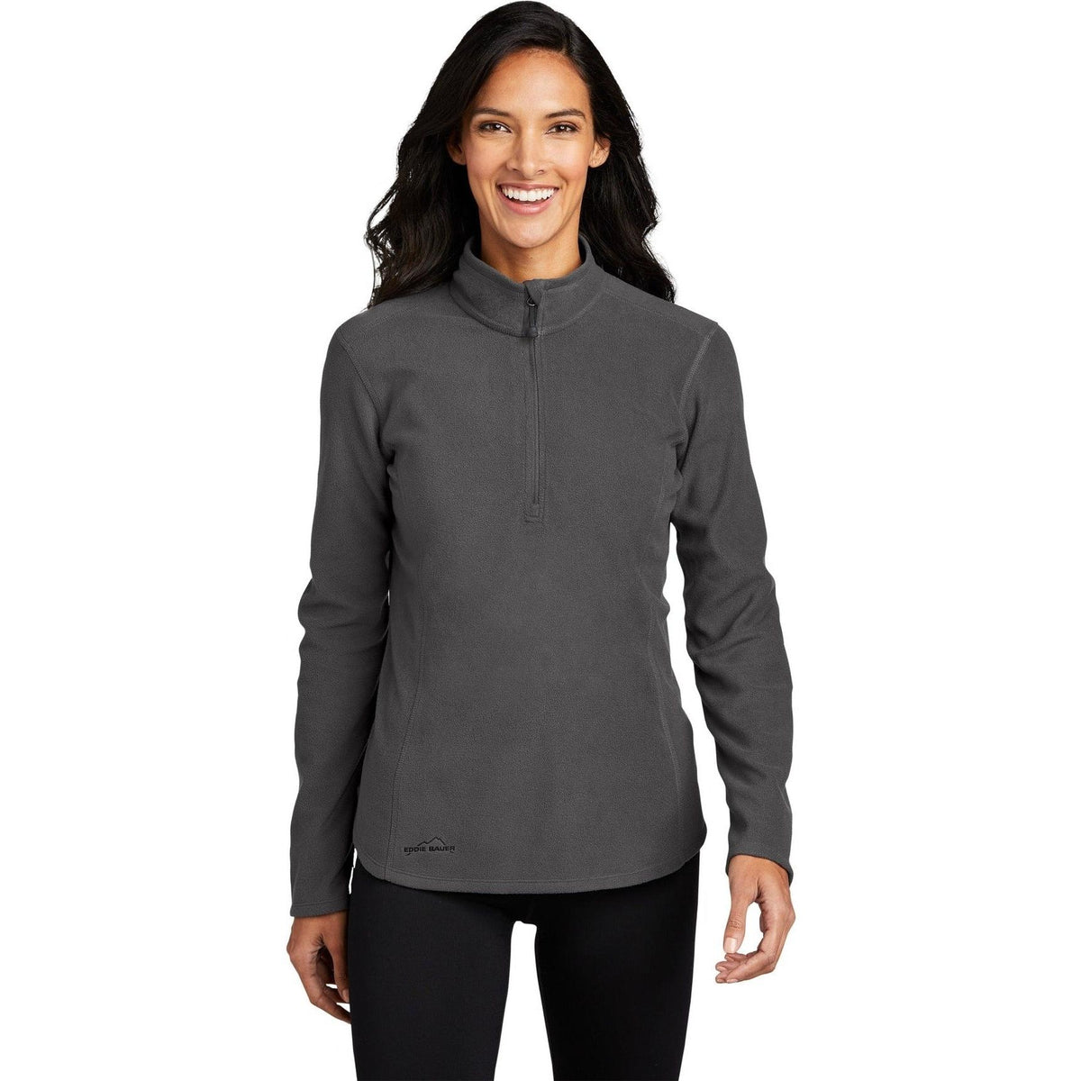 no-logo Eddie Bauer Ladies 1/2-Zip Microfleece Jacket-Regular-Eddie Bauer-Thread Logic