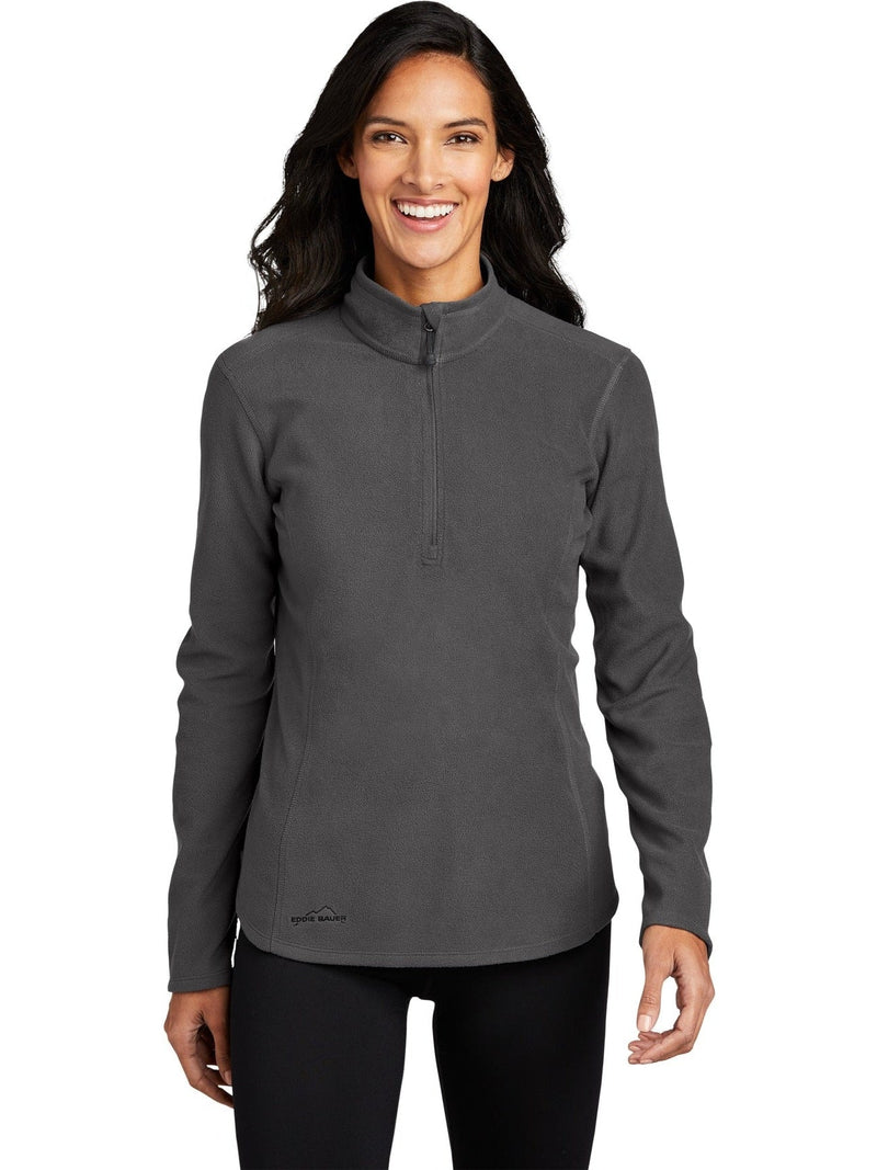 no-logo Eddie Bauer Ladies 1/2-Zip Microfleece Jacket-Regular-Eddie Bauer-Thread Logic