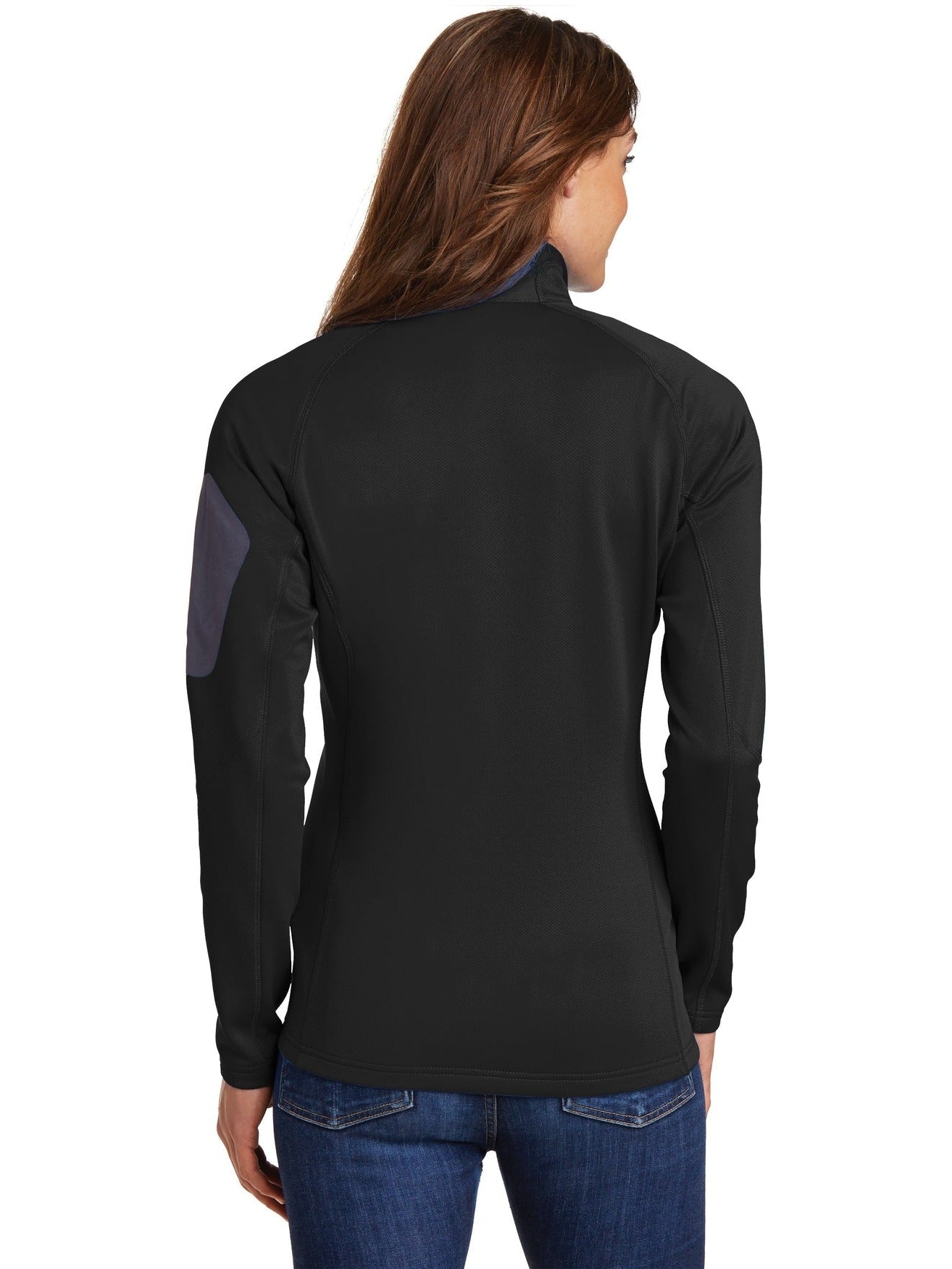 no-logo Eddie Bauer Ladies 1/2 Zip Performance Fleece Jacket-Regular-Eddie Bauer-Thread Logic