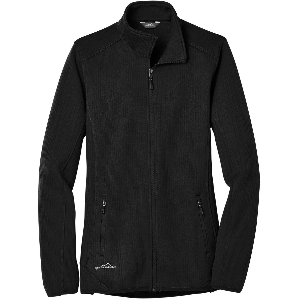 no-logo Eddie Bauer Women's Dash Full-Zip Fleece Jacket-Regular-Eddie Bauer-Black-XS-Thread Logic