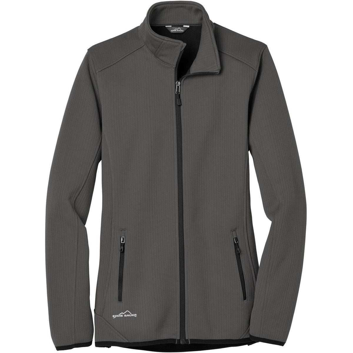 no-logo Eddie Bauer Women's Dash Full-Zip Fleece Jacket-Regular-Eddie Bauer-Grey Steel-XS-Thread Logic