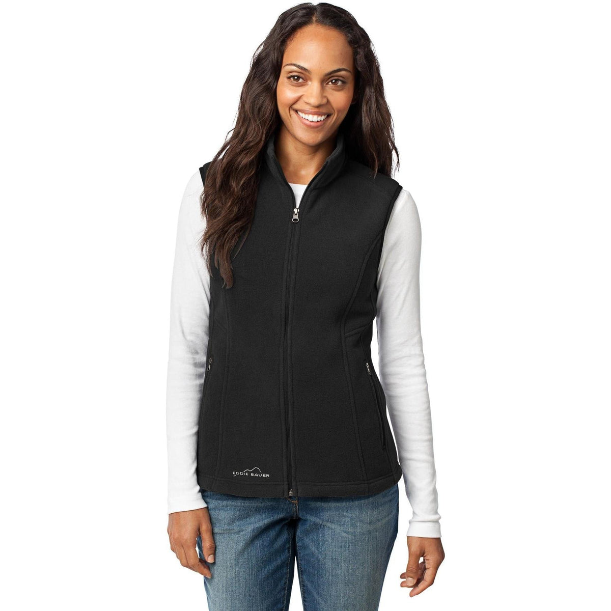 no-logo Eddie Bauer Women's Fleece Vest-Vests-Eddie Bauer-Thread Logic