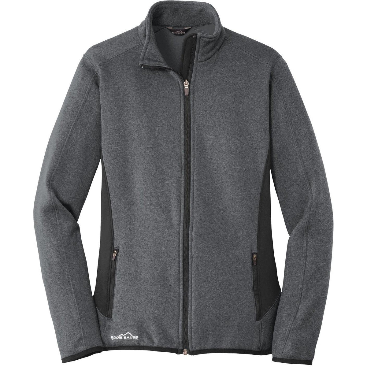 no-logo Eddie Bauer Ladies Full-Zip Heather Stretch Fleece Jacket