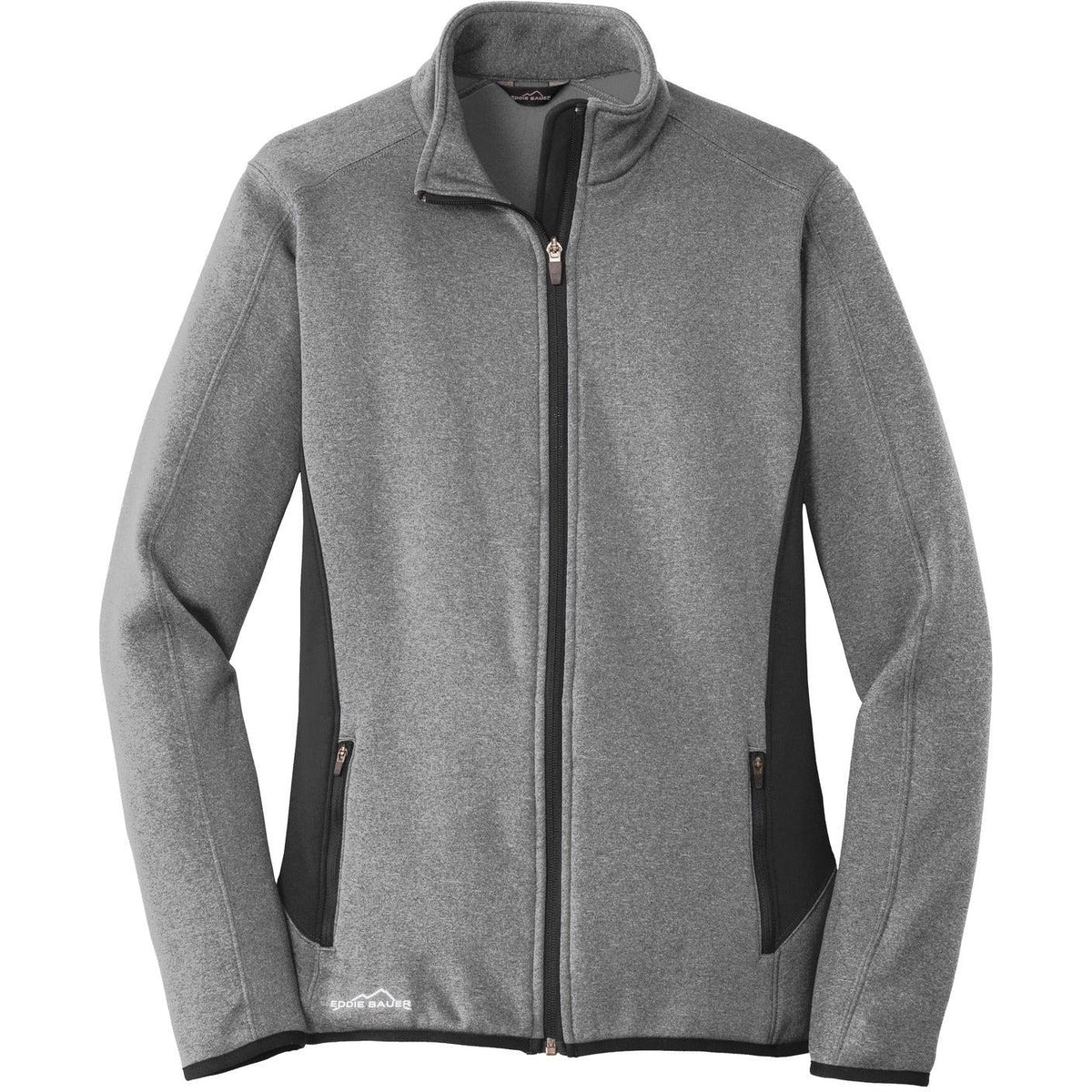 no-logo Eddie Bauer Ladies Full-Zip Heather Stretch Fleece Jacket