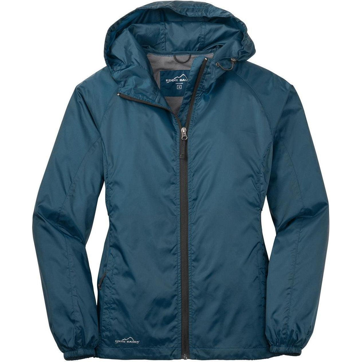 no-logo Eddie Bauer Women's Packable Wind Jacket-Regular-Eddie Bauer-Adriatic Blue-XS-Thread Logic