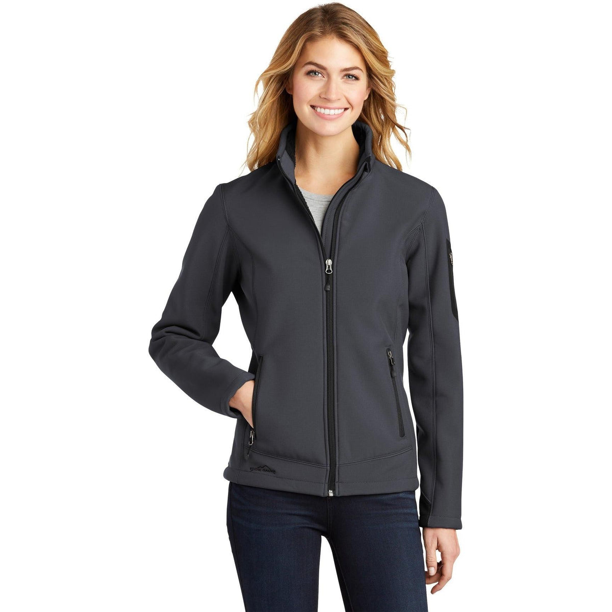 no-logo Eddie Bauer Ladies Rugged Ripstop Soft Shell Jacket-Regular-Eddie Bauer-Thread Logic