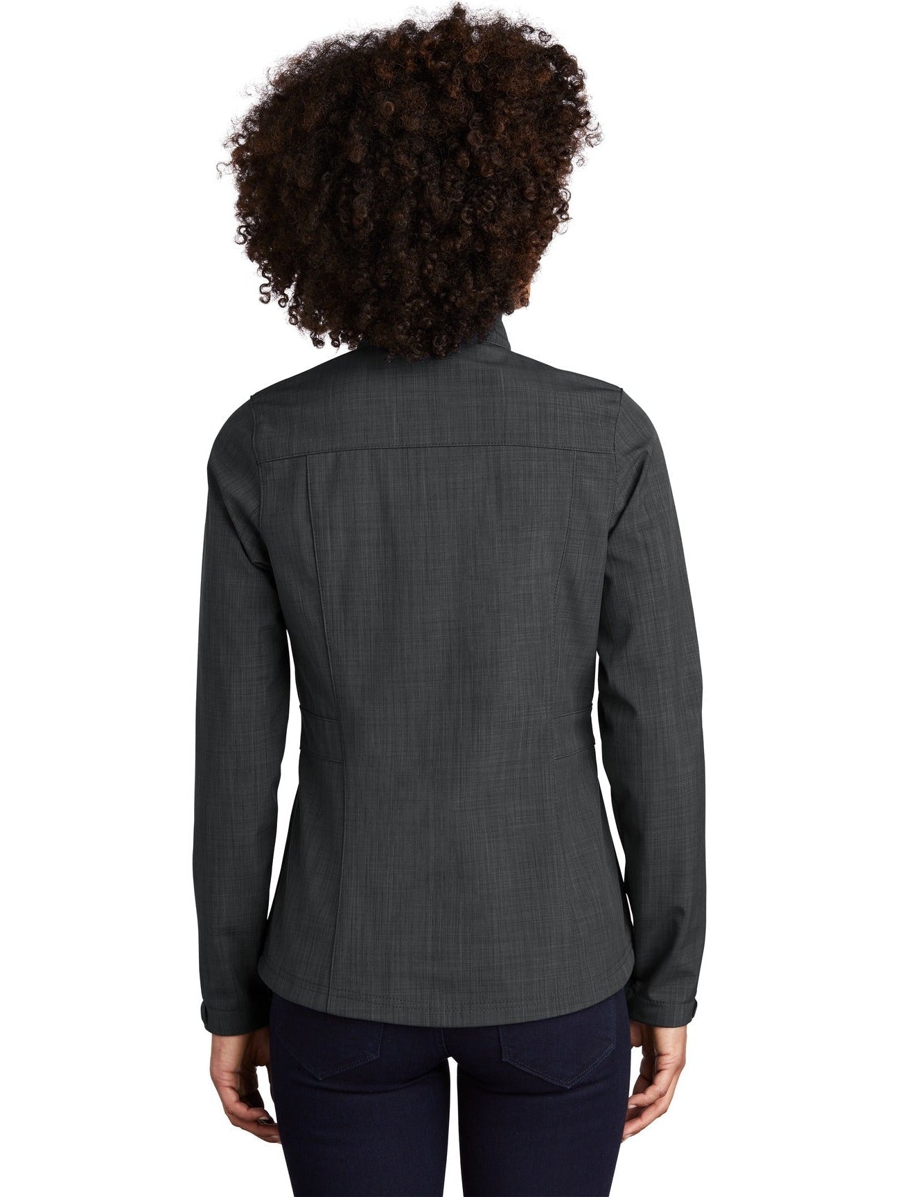 no-logo Eddie Bauer Ladies Shaded Crosshatch Soft Shell Jacket-Regular-Eddie Bauer-Thread Logic