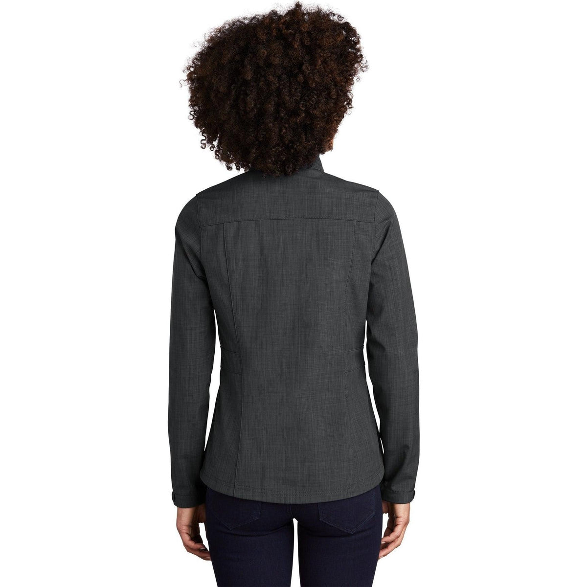 no-logo Eddie Bauer Ladies Shaded Crosshatch Soft Shell Jacket-Regular-Eddie Bauer-Thread Logic