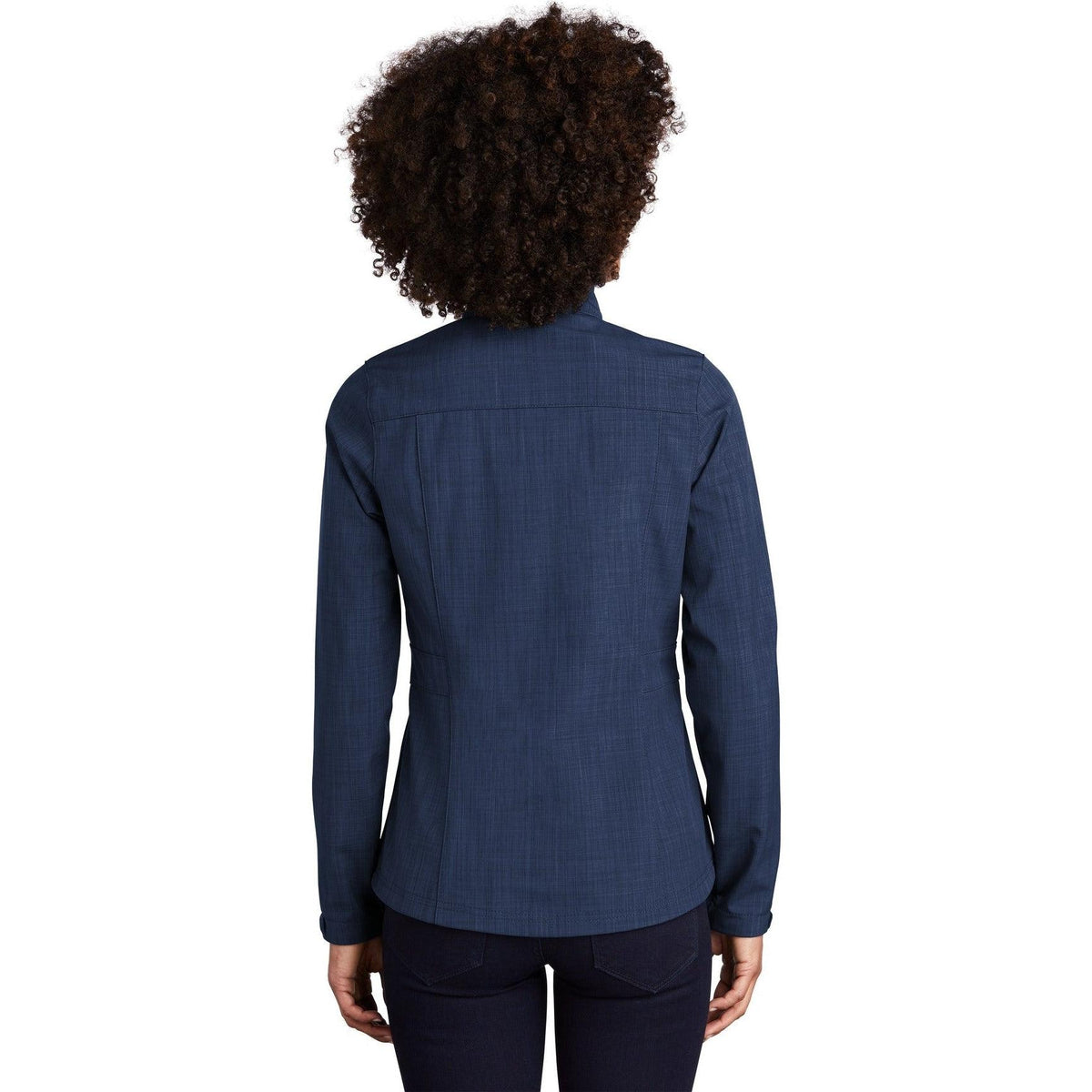no-logo Eddie Bauer Ladies Shaded Crosshatch Soft Shell Jacket-Regular-Eddie Bauer-Thread Logic