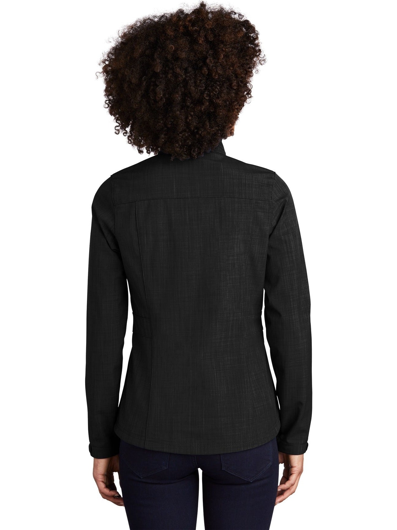 no-logo Eddie Bauer Ladies Shaded Crosshatch Soft Shell Jacket-Regular-Eddie Bauer-Thread Logic