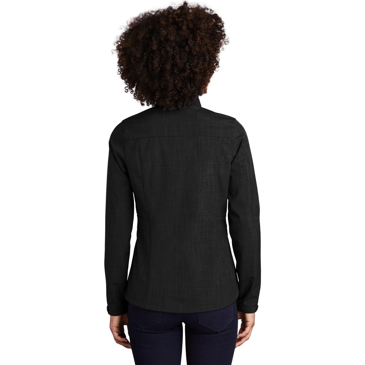 no-logo Eddie Bauer Ladies Shaded Crosshatch Soft Shell Jacket-Regular-Eddie Bauer-Thread Logic
