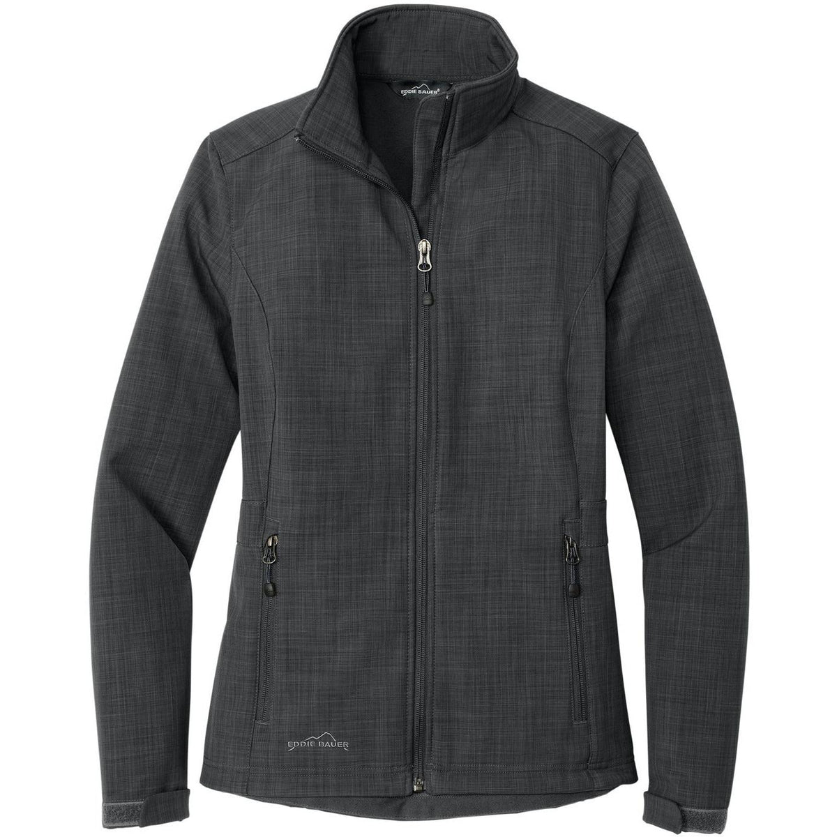 no-logo Eddie Bauer Ladies Shaded Crosshatch Soft Shell Jacket