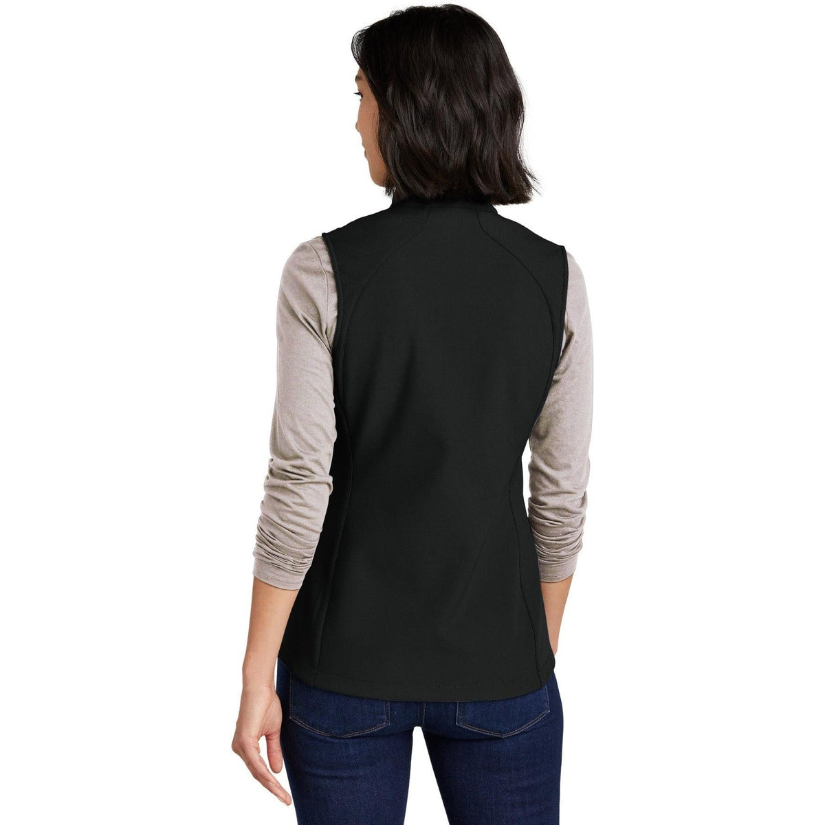 no-logo Eddie Bauer Ladies Stretch Soft Shell Vest-Regular-Eddie Bauer-Thread Logic