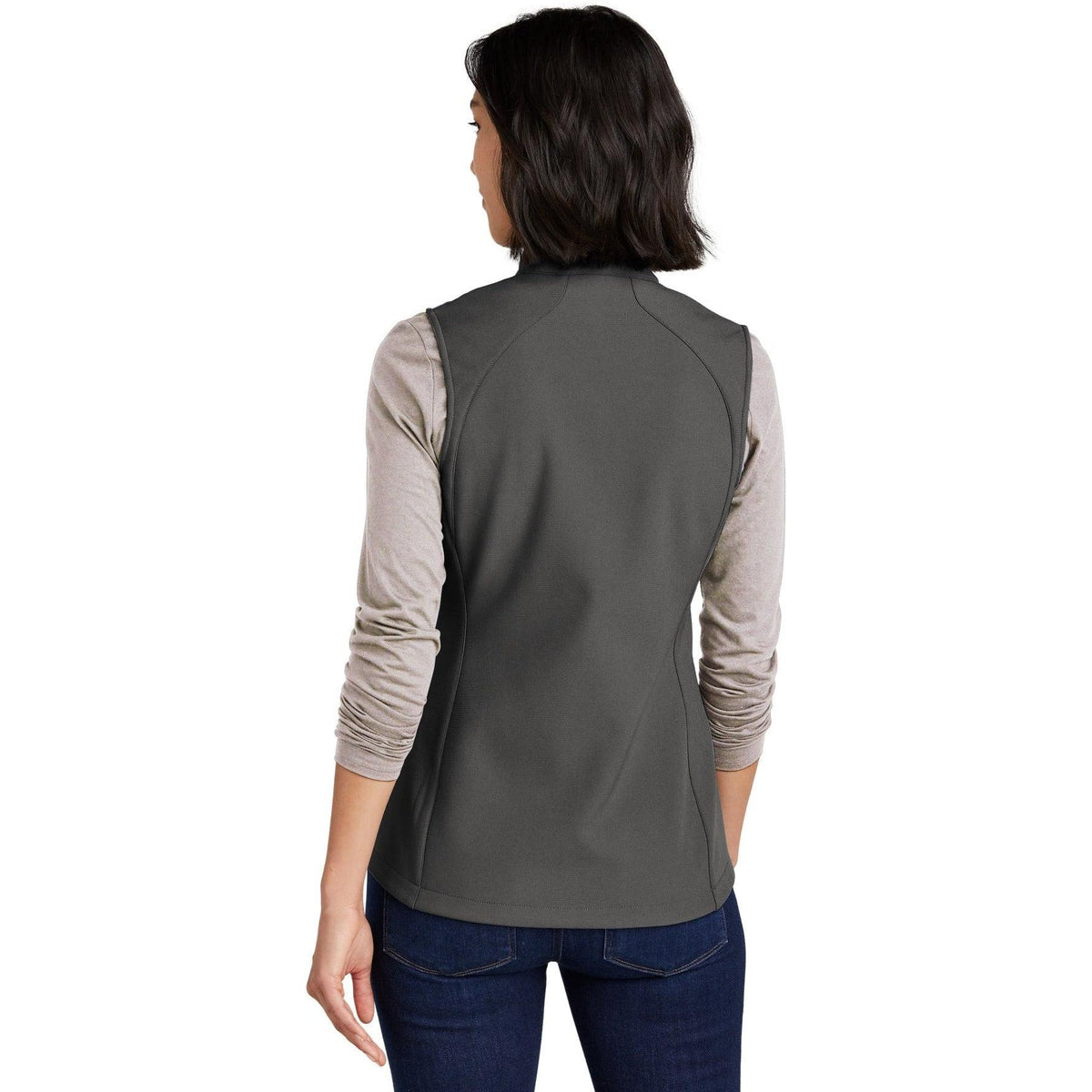 no-logo Eddie Bauer Ladies Stretch Soft Shell Vest-Regular-Eddie Bauer-Thread Logic