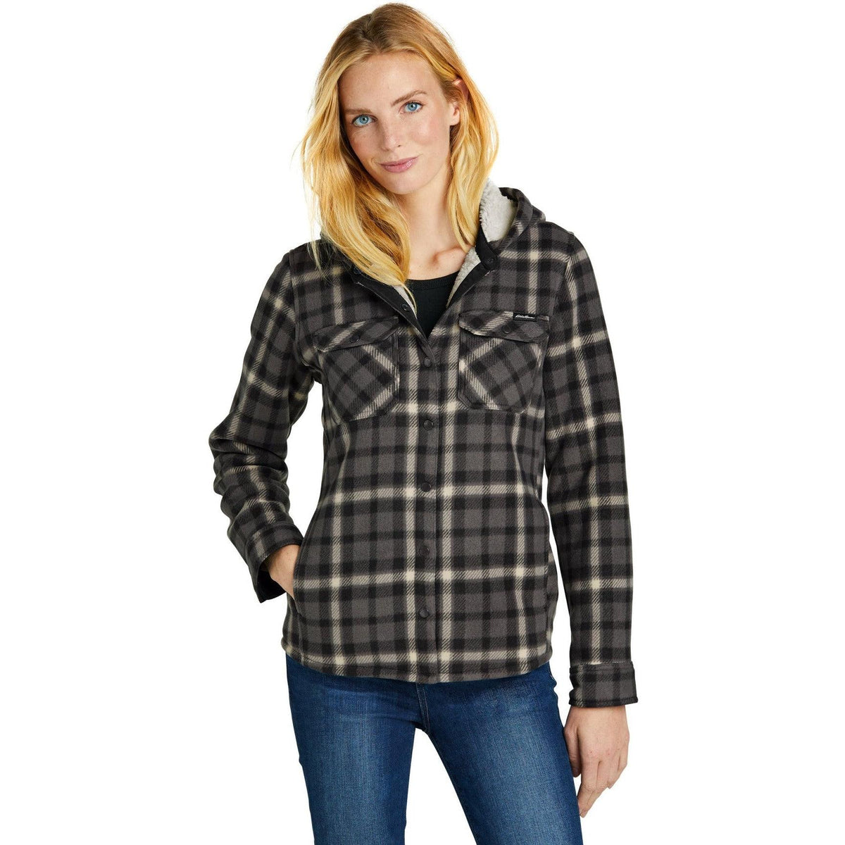 no-logo Eddie Bauer Ladies Woodland Shirt Jac-Regular-Eddie Bauer-Thread Logic