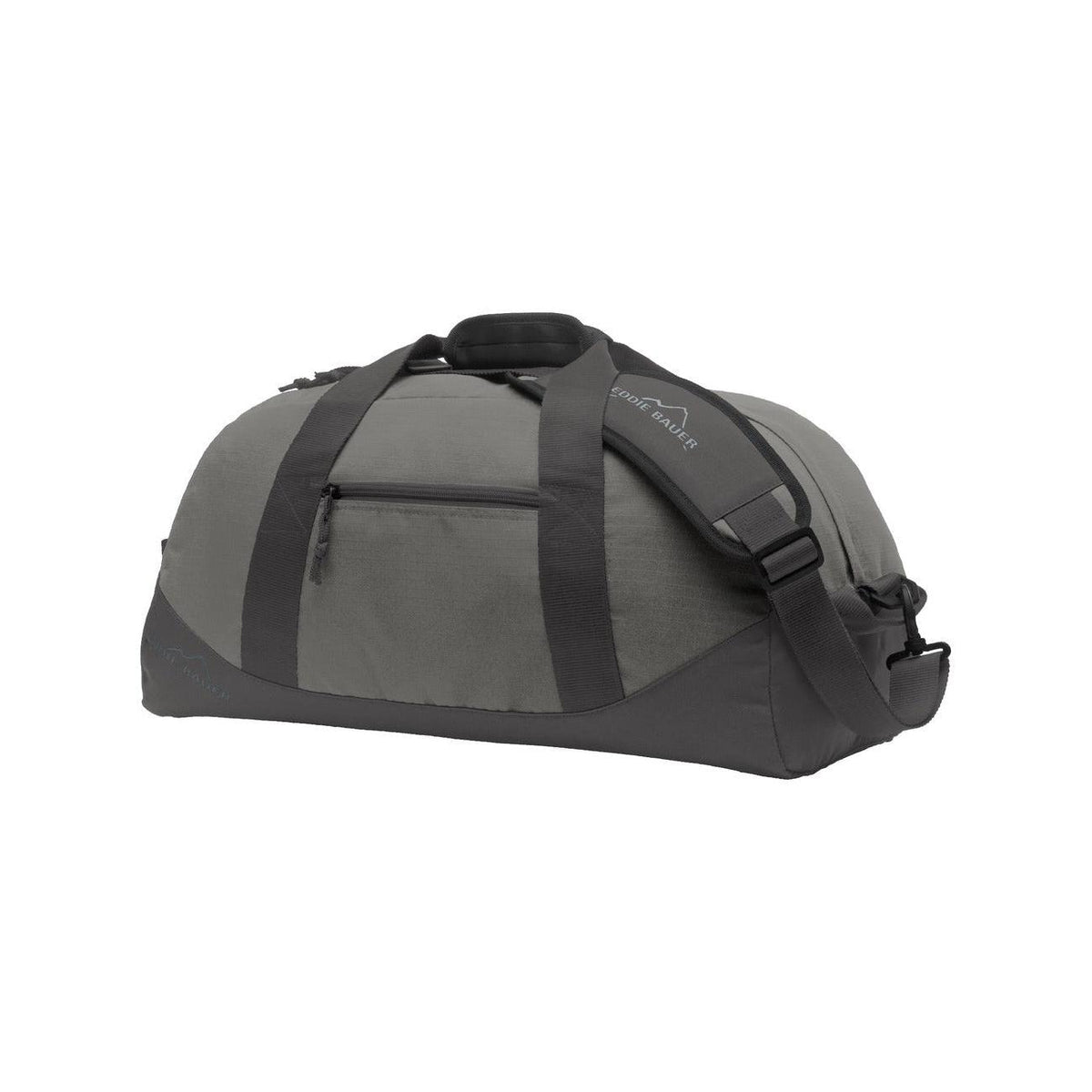 no-logo Eddie Bauer Medium Ripstop Duffel-Bags-Eddie Bauer-Pewter Grey/Grey Steel-Thread Logic