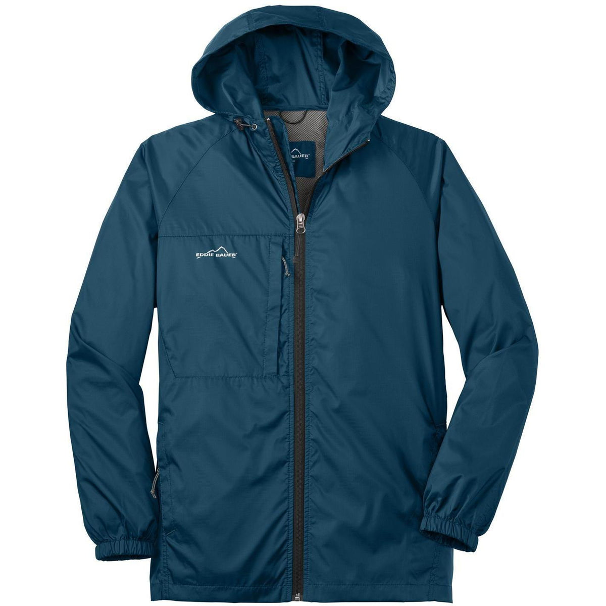 no-logo Eddie Bauer Packable Wind Jacket-Regular-Eddie Bauer-Adriatic Blue-S-Thread Logic