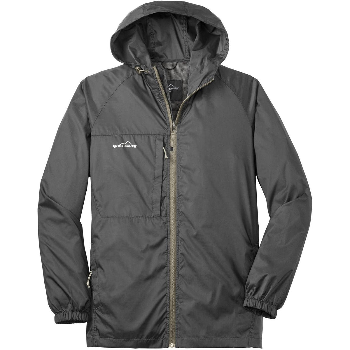 no-logo Eddie Bauer Packable Wind Jacket-Regular-Eddie Bauer-Grey Steel-S-Thread Logic