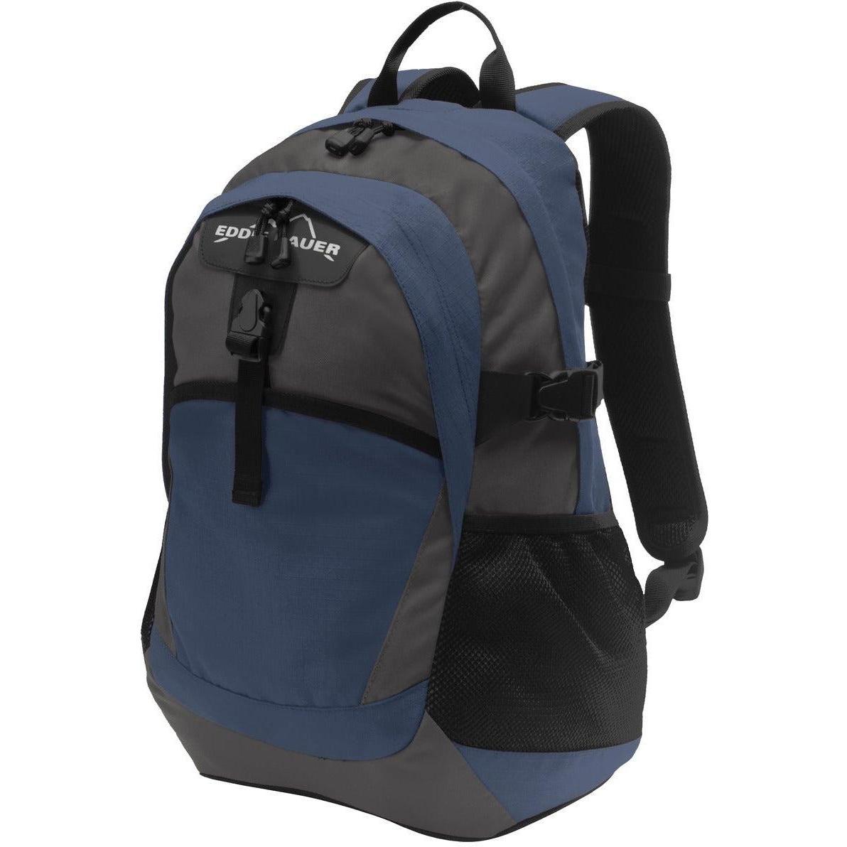 no-logo Eddie Bauer Ripstop Backpack-Bags-Eddie Bauer-Coast Blue/Grey Steel-Thread Logic