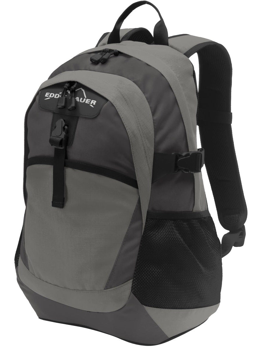 backpack laptop eddie bauer Eddie Bauer Ripstop Backpack EB910 Black/ Grey Steel