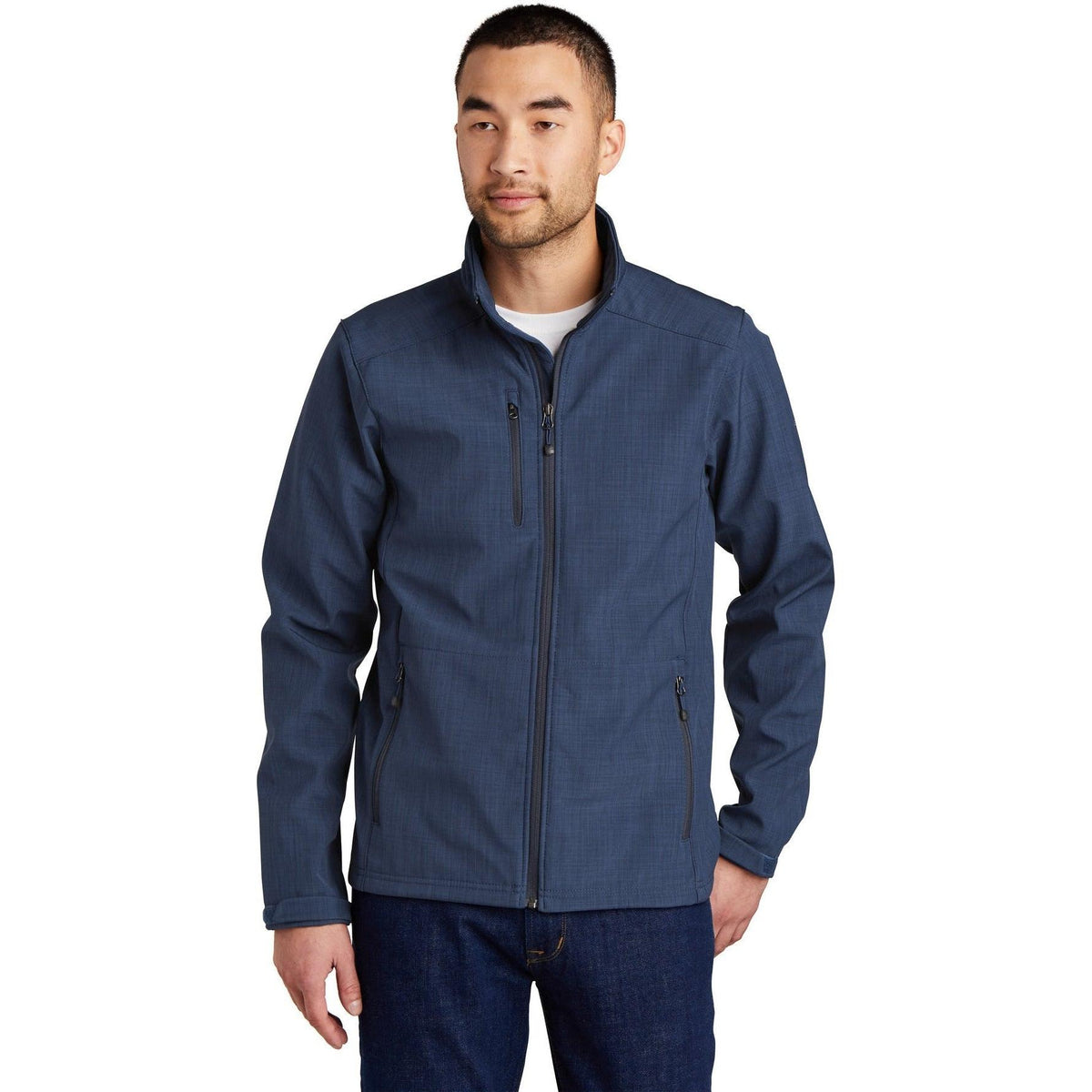 no-logo Eddie Bauer Shaded Crosshatch Soft Shell Jacket-Regular-Eddie Bauer-Thread Logic