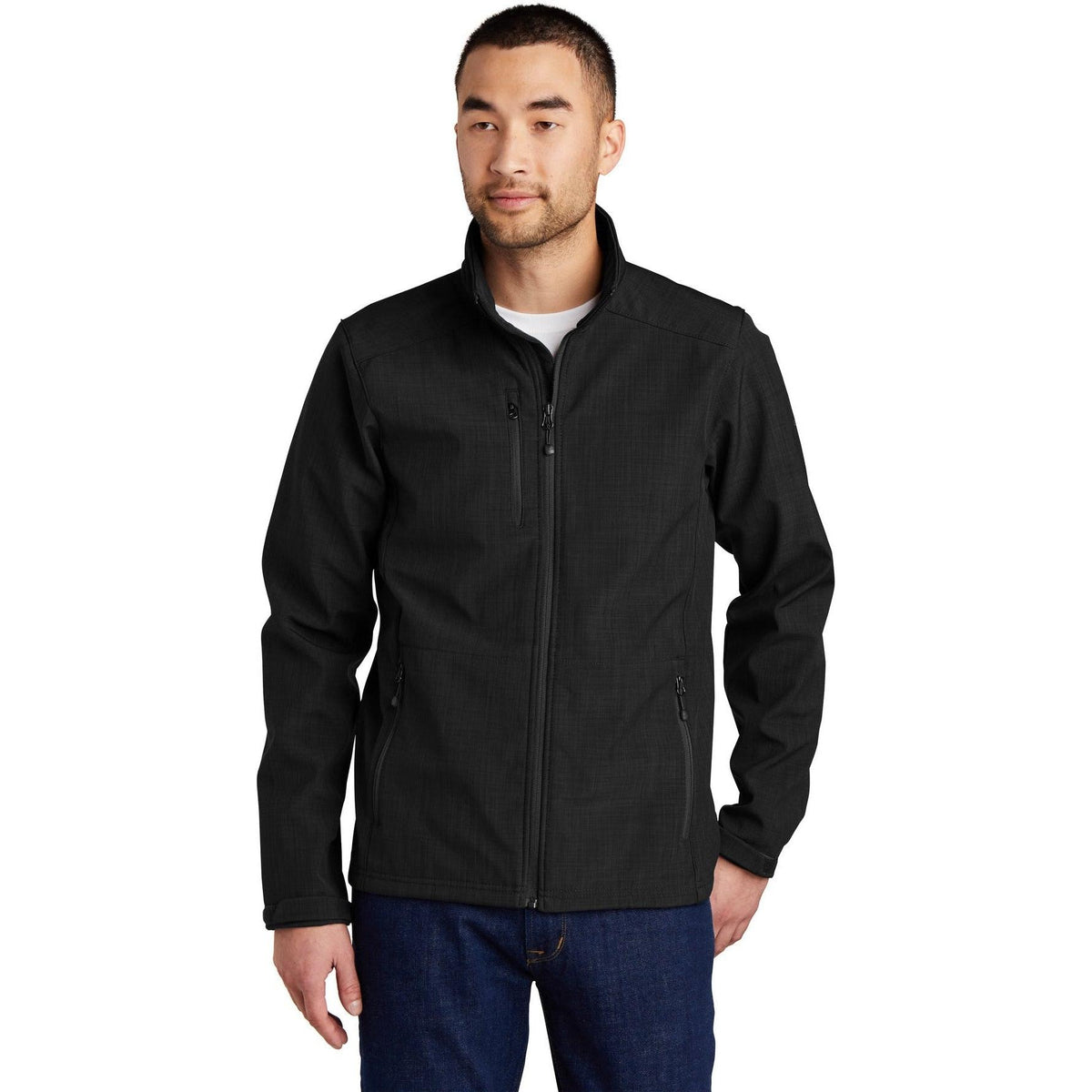 no-logo Eddie Bauer Shaded Crosshatch Soft Shell Jacket-Regular-Eddie Bauer-Thread Logic