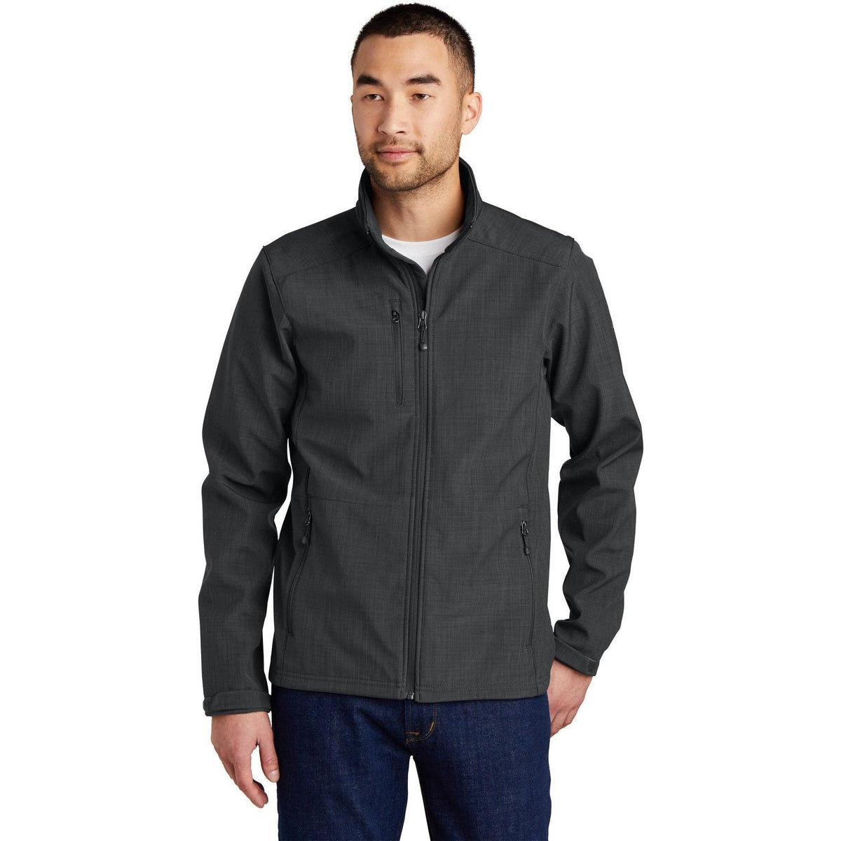 no-logo Eddie Bauer Shaded Crosshatch Soft Shell Jacket-Regular-Eddie Bauer-Thread Logic