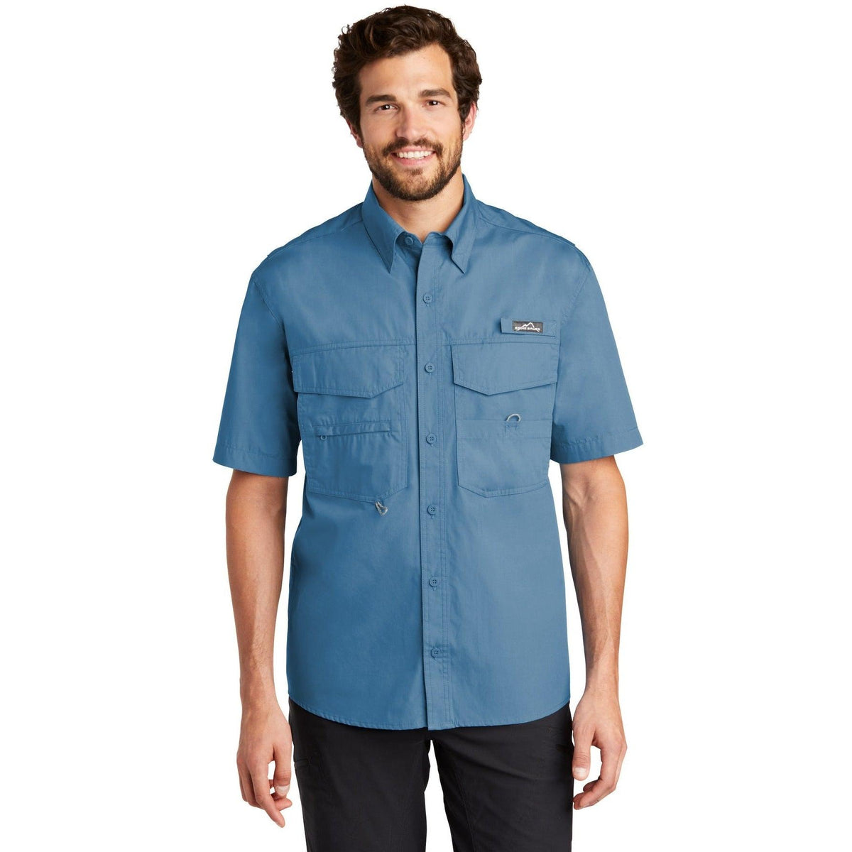 no-logo Eddie Bauer Short Sleeve Fishing Shirt-Regular-Eddie Bauer-Thread Logic
