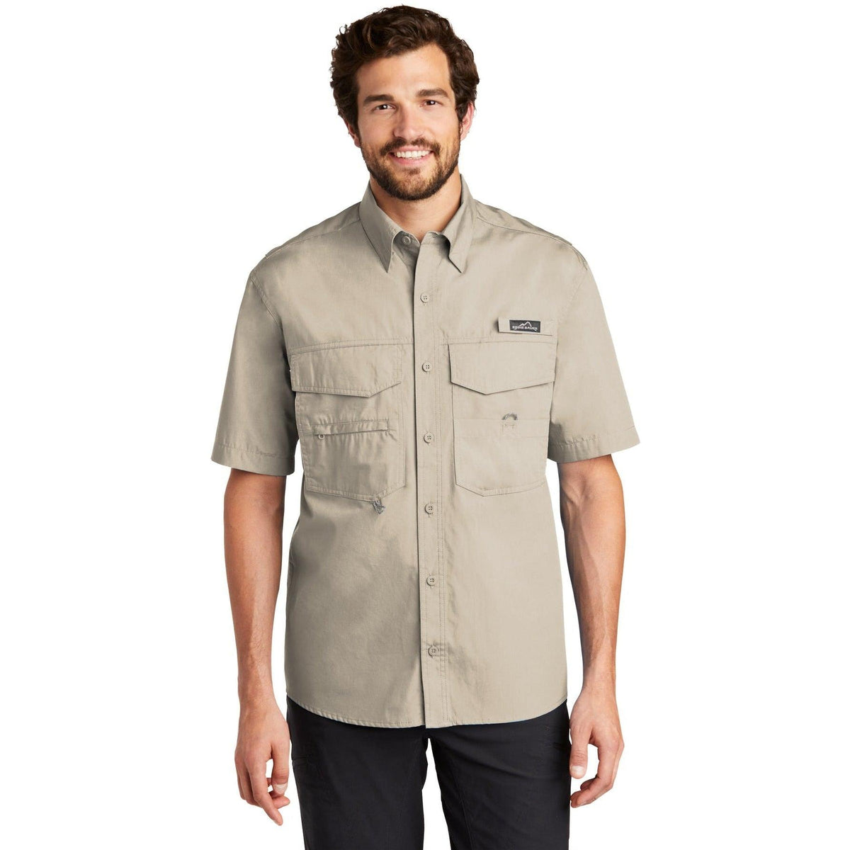 no-logo Eddie Bauer Short Sleeve Fishing Shirt-Regular-Eddie Bauer-Thread Logic