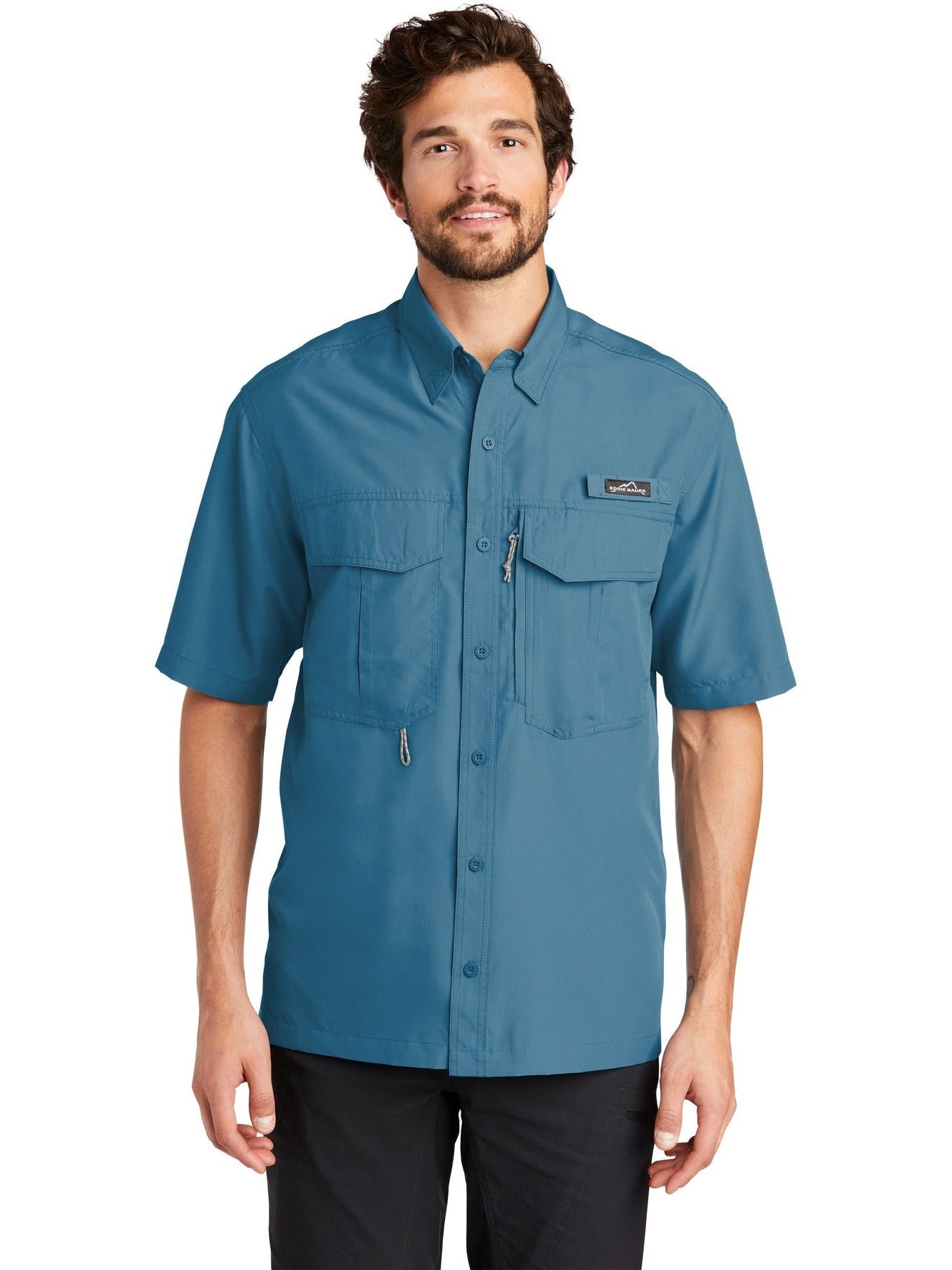 no-logo Eddie Bauer Short Sleeve Performance Fishing Shirt-Regular-Eddie Bauer-Thread Logic
