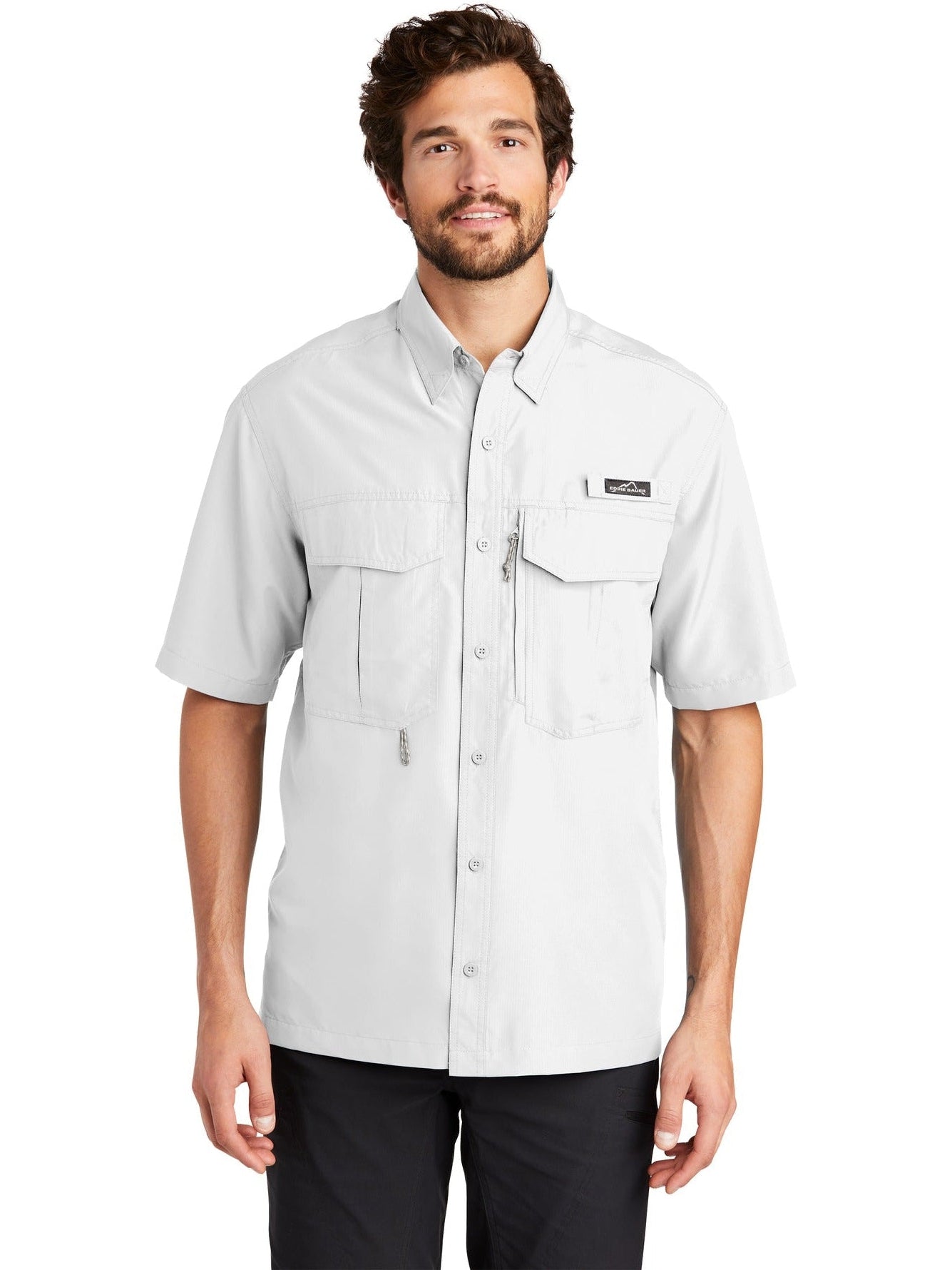no-logo Eddie Bauer Short Sleeve Performance Fishing Shirt-Regular-Eddie Bauer-Thread Logic