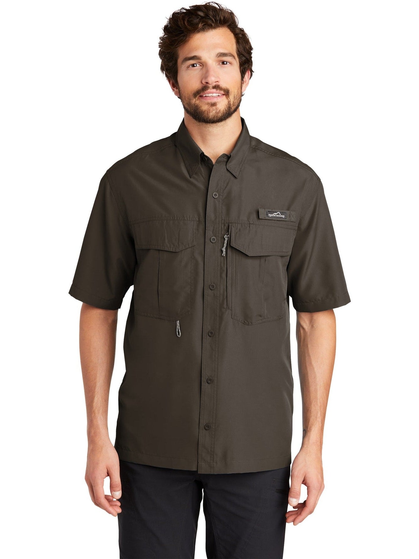 no-logo Eddie Bauer Short Sleeve Performance Fishing Shirt-Regular-Eddie Bauer-Thread Logic