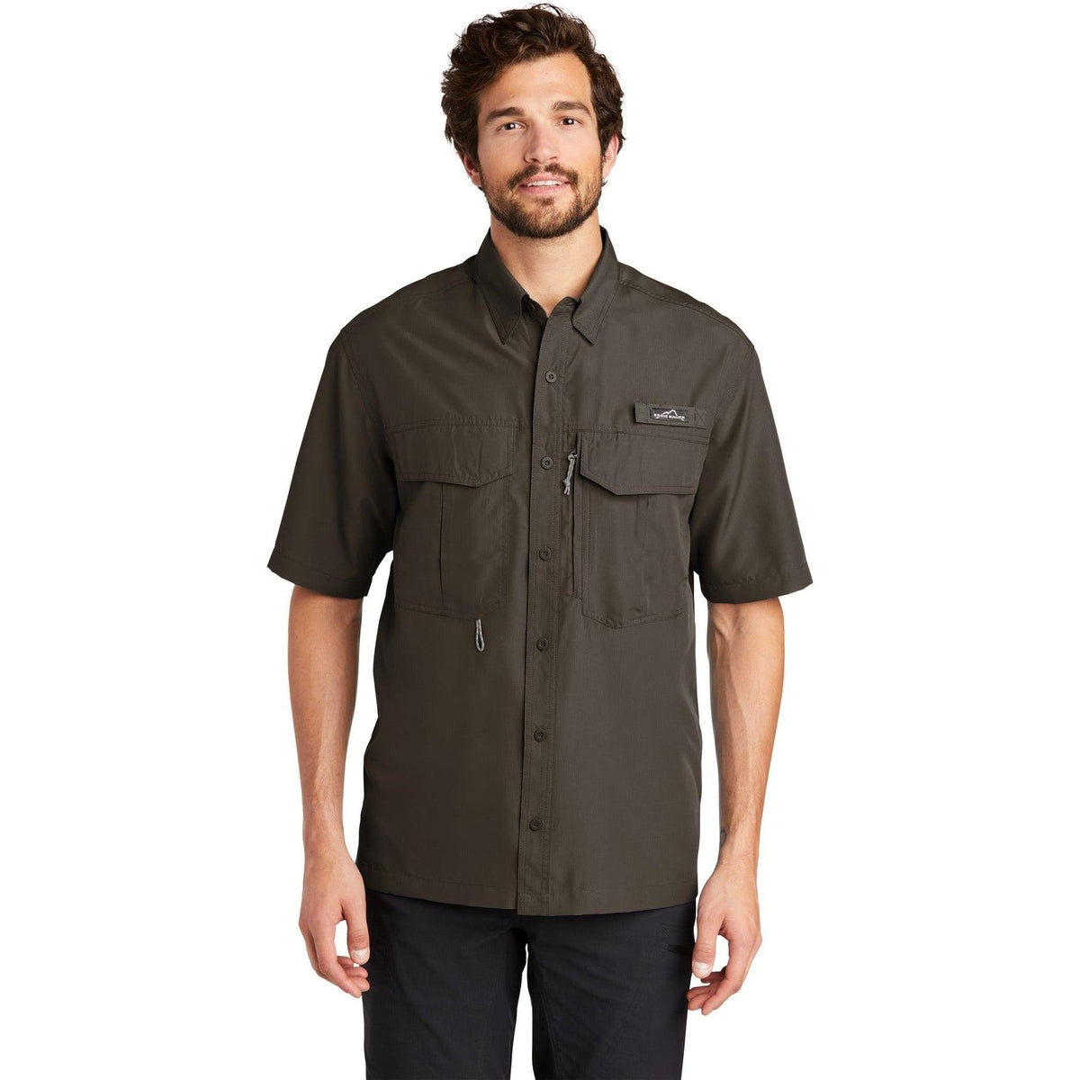 no-logo Eddie Bauer Short Sleeve Performance Fishing Shirt-Regular-Eddie Bauer-Thread Logic