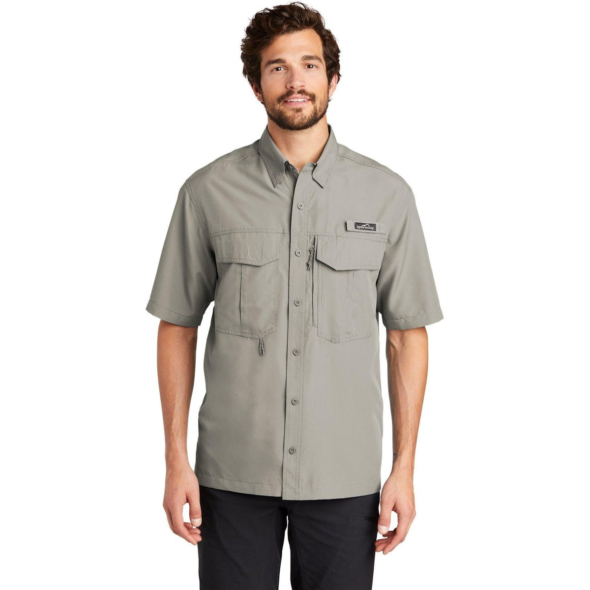 no-logo Eddie Bauer Short Sleeve Performance Fishing Shirt-Regular-Eddie Bauer-Thread Logic