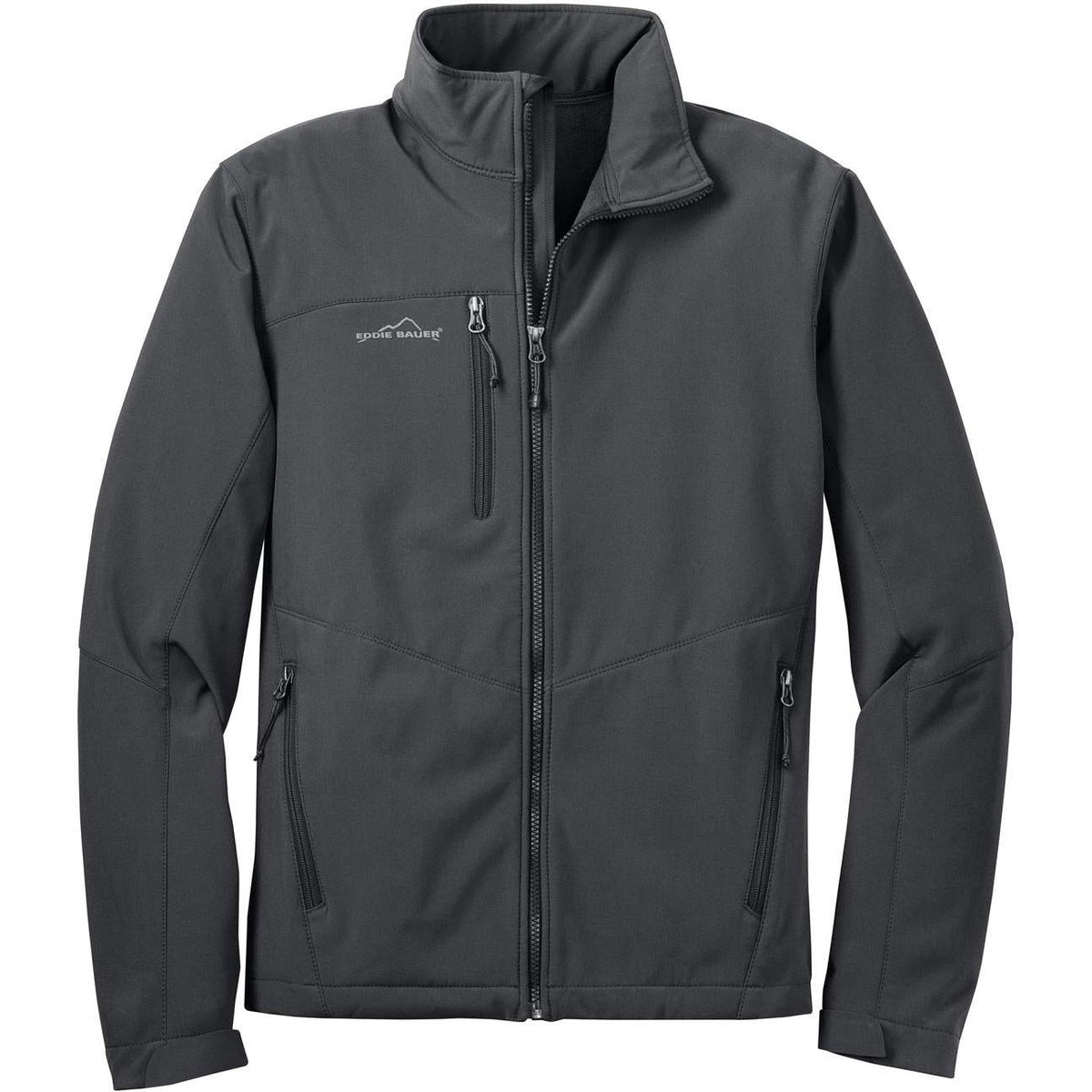 no-logo Eddie Bauer Soft Shell Jacket-Regular-Eddie Bauer-Grey Steel-S-Thread Logic