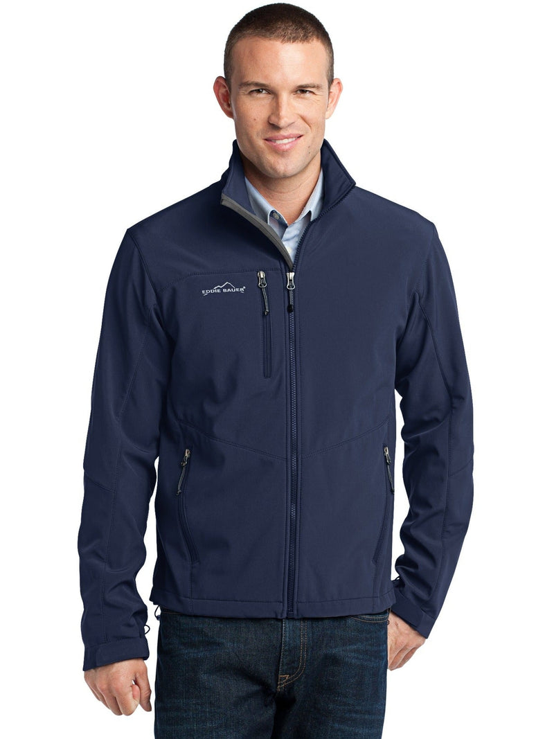 no-logo Eddie Bauer Soft Shell Jacket-Regular-Eddie Bauer-River Blue Navy-S-Thread Logic