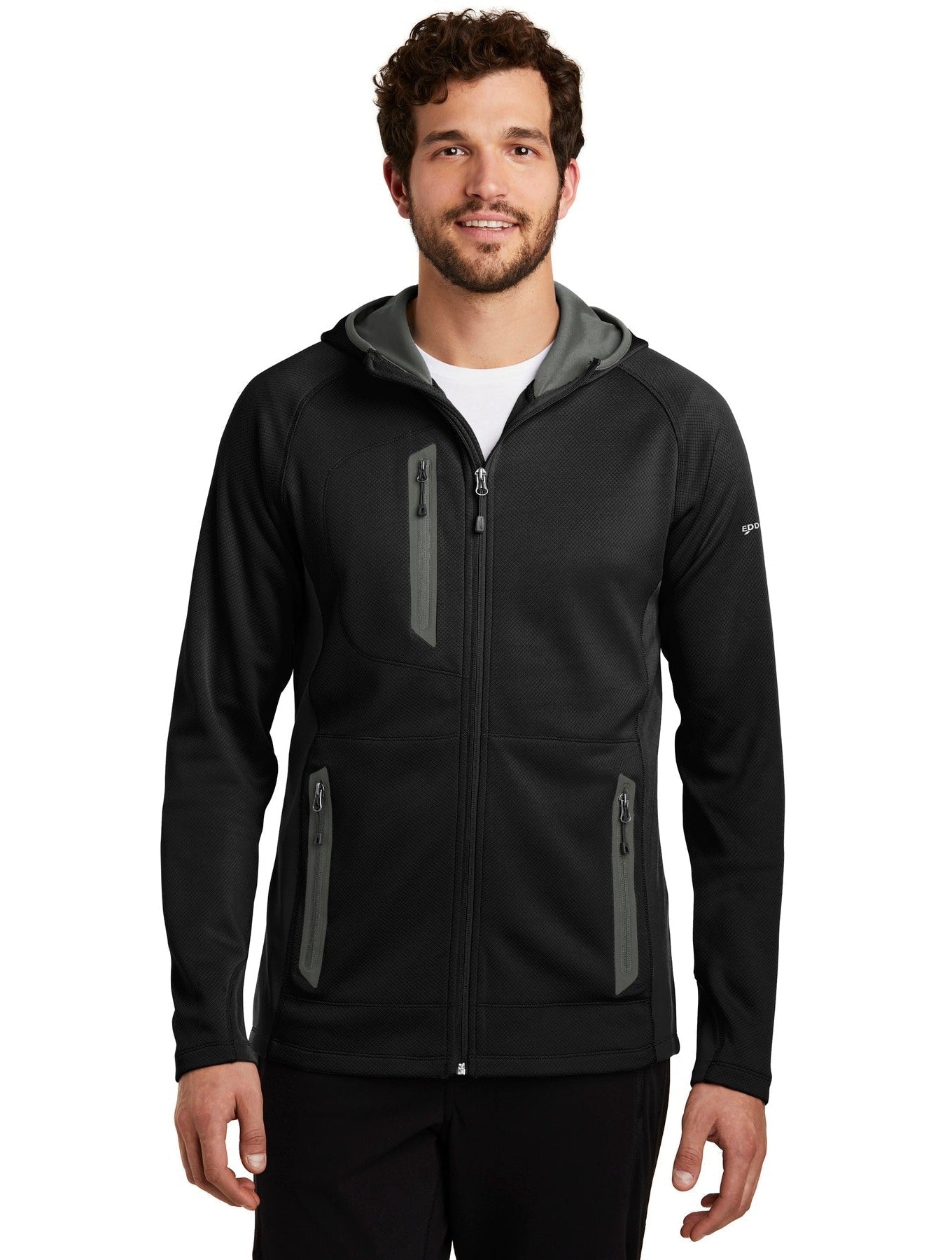 no-logo Eddie Bauer Sport Hooded Full-Zip Fleece Jacket-Regular-Eddie Bauer-Thread Logic