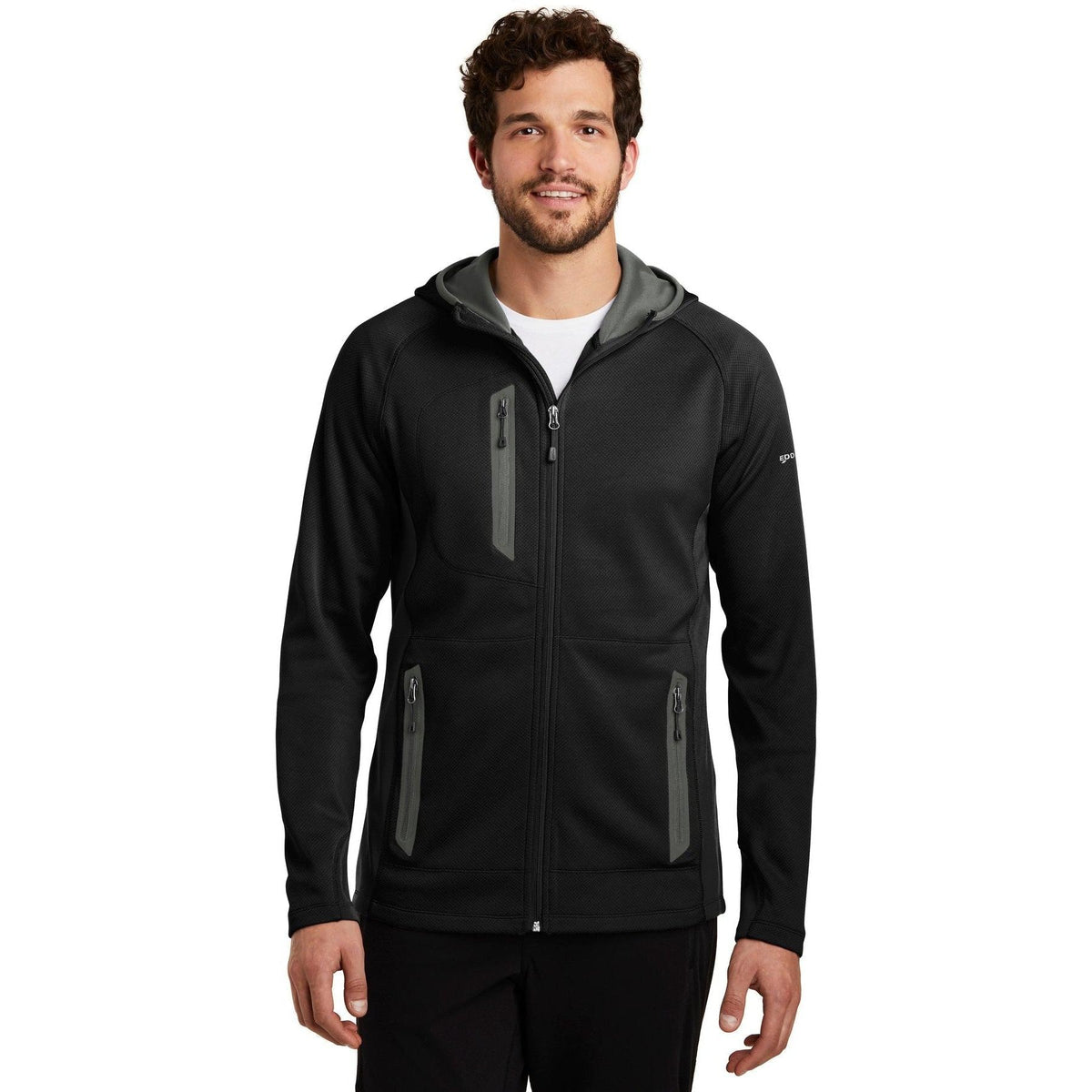 no-logo Eddie Bauer Sport Hooded Full-Zip Fleece Jacket-Regular-Eddie Bauer-Thread Logic