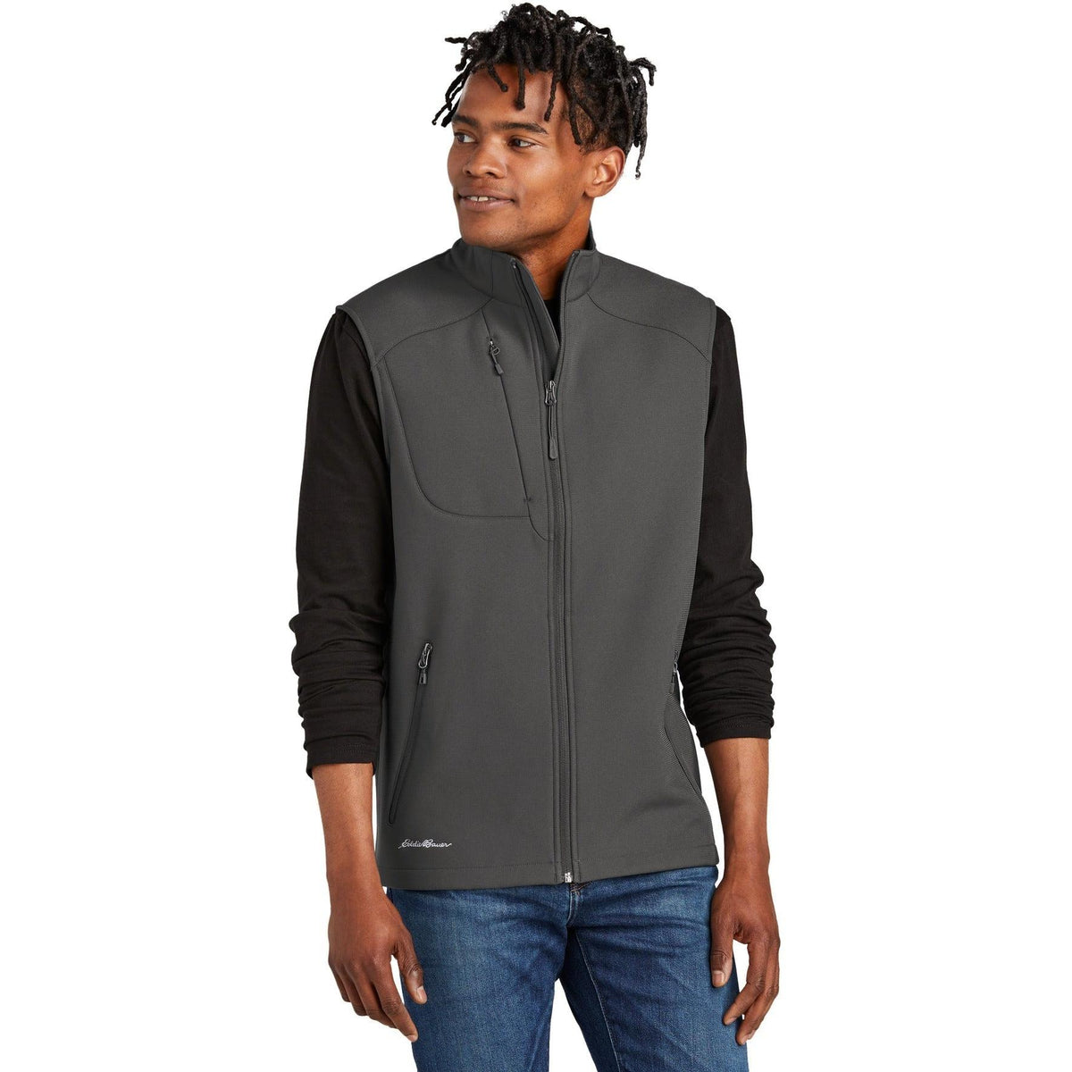 no-logo Eddie Bauer Stretch Soft Shell Vest-Regular-Eddie Bauer-Thread Logic
