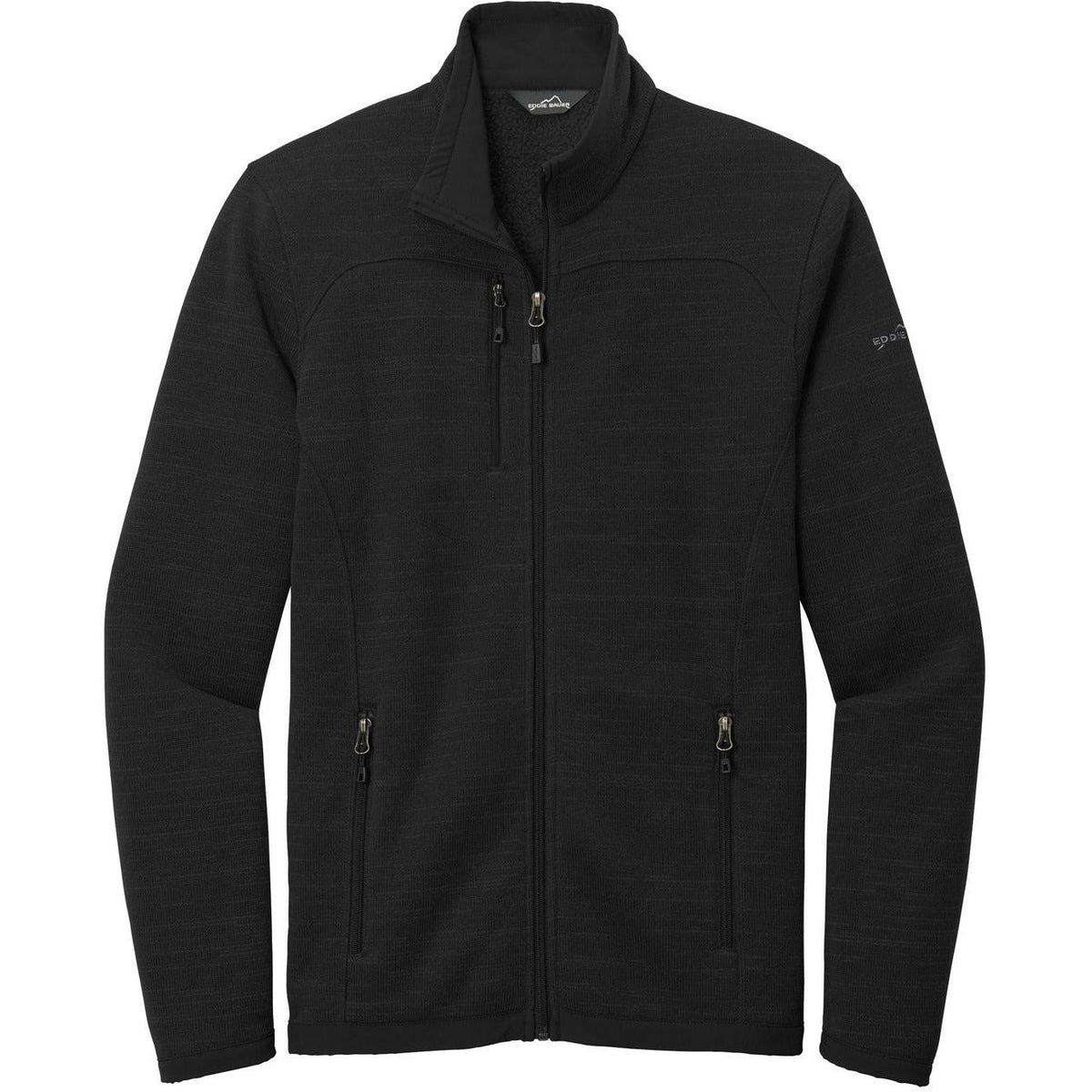 no-logo Eddie Bauer Sweater Fleece Full Zip-Regular-Eddie Bauer-Black-S-Thread Logic