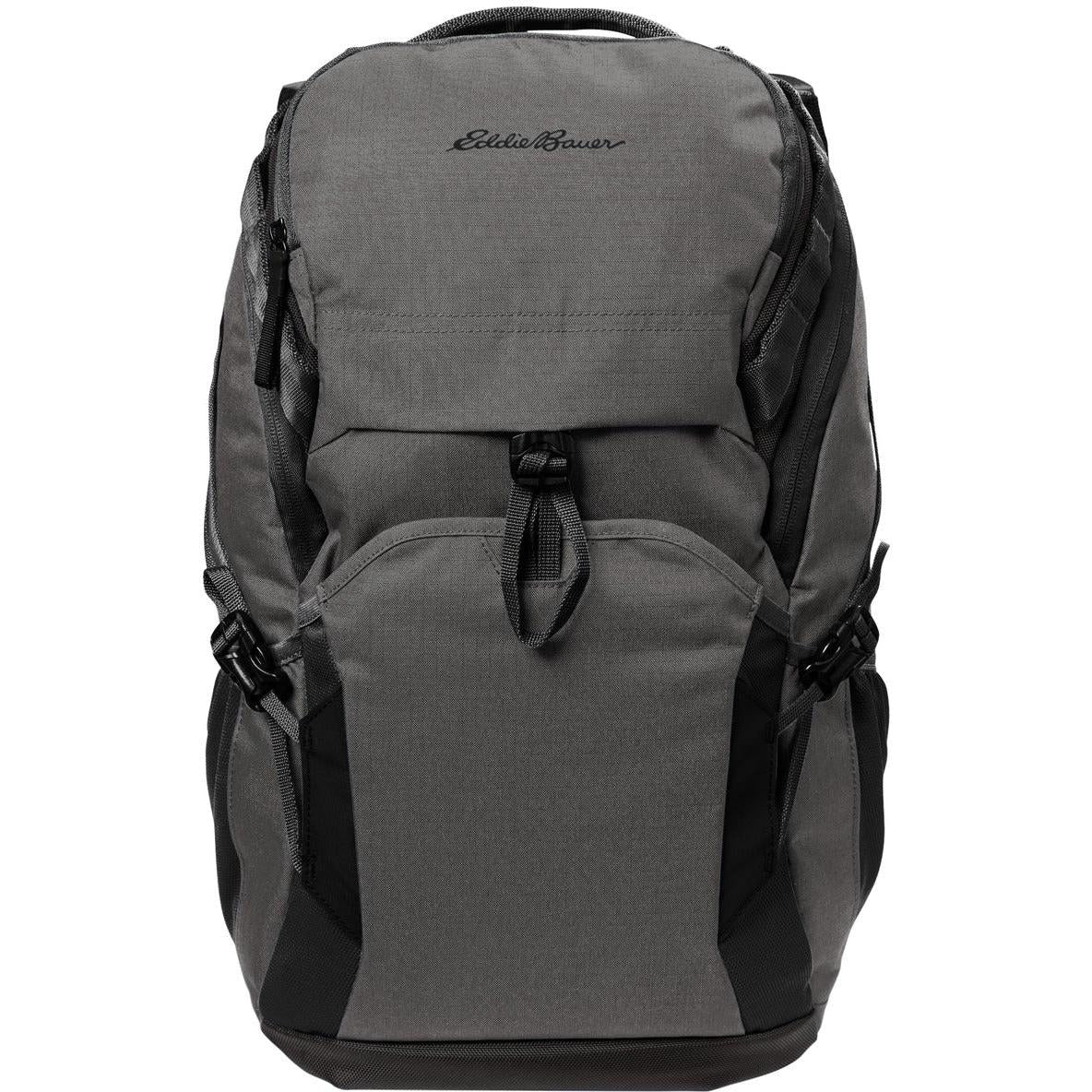 no-logo Eddie Bauer Tour Backpack-Regular-Eddie Bauer-Grey Steel Heather/Black-Thread Logic