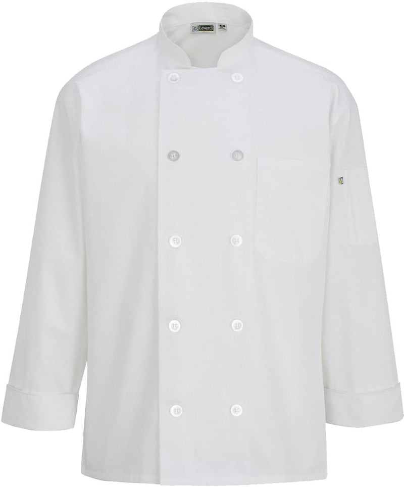 Edwards 10 Button Chef Coat with Mesh
