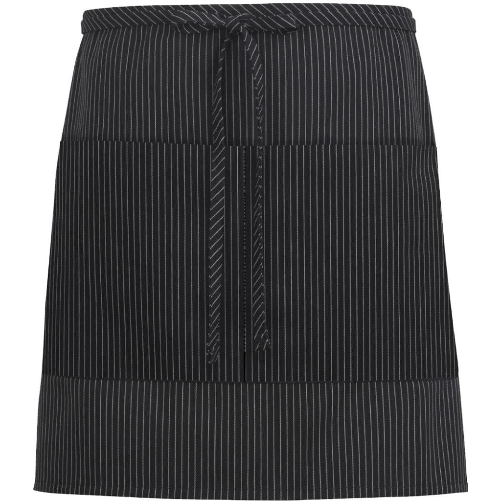 no-logo Edwards 2 Pocket Half Bistro Apron-APRONS-Edwards-Black Stripe-1 Size-Thread Logic