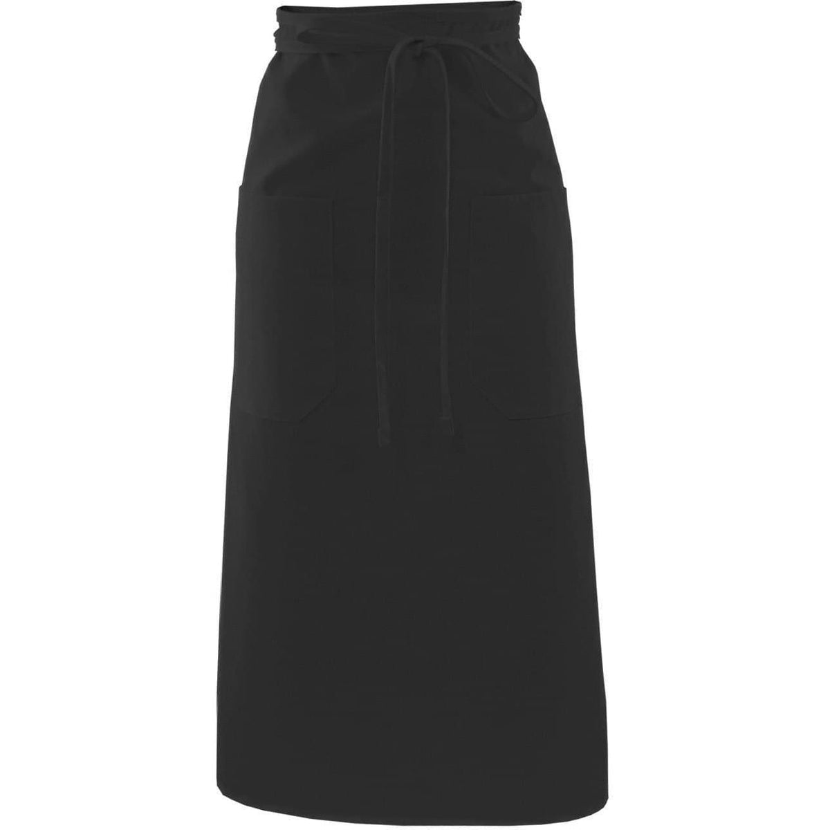 no-logo Edwards 2 Pocket Long Bistro Apron-APRONS-Edwards-Black-1 Size-Thread Logic